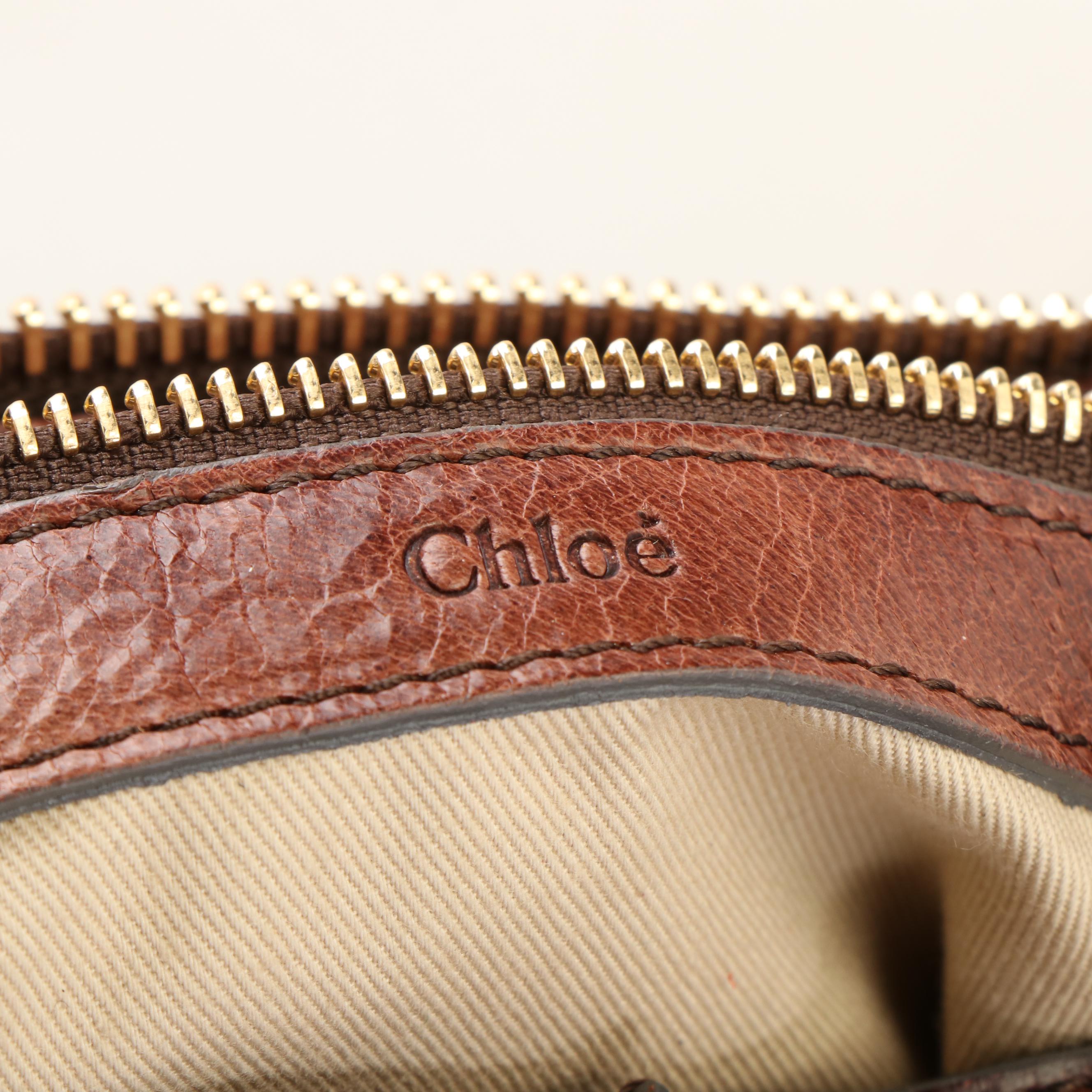 Chloe Leather Heloise Hobo Tote Bag