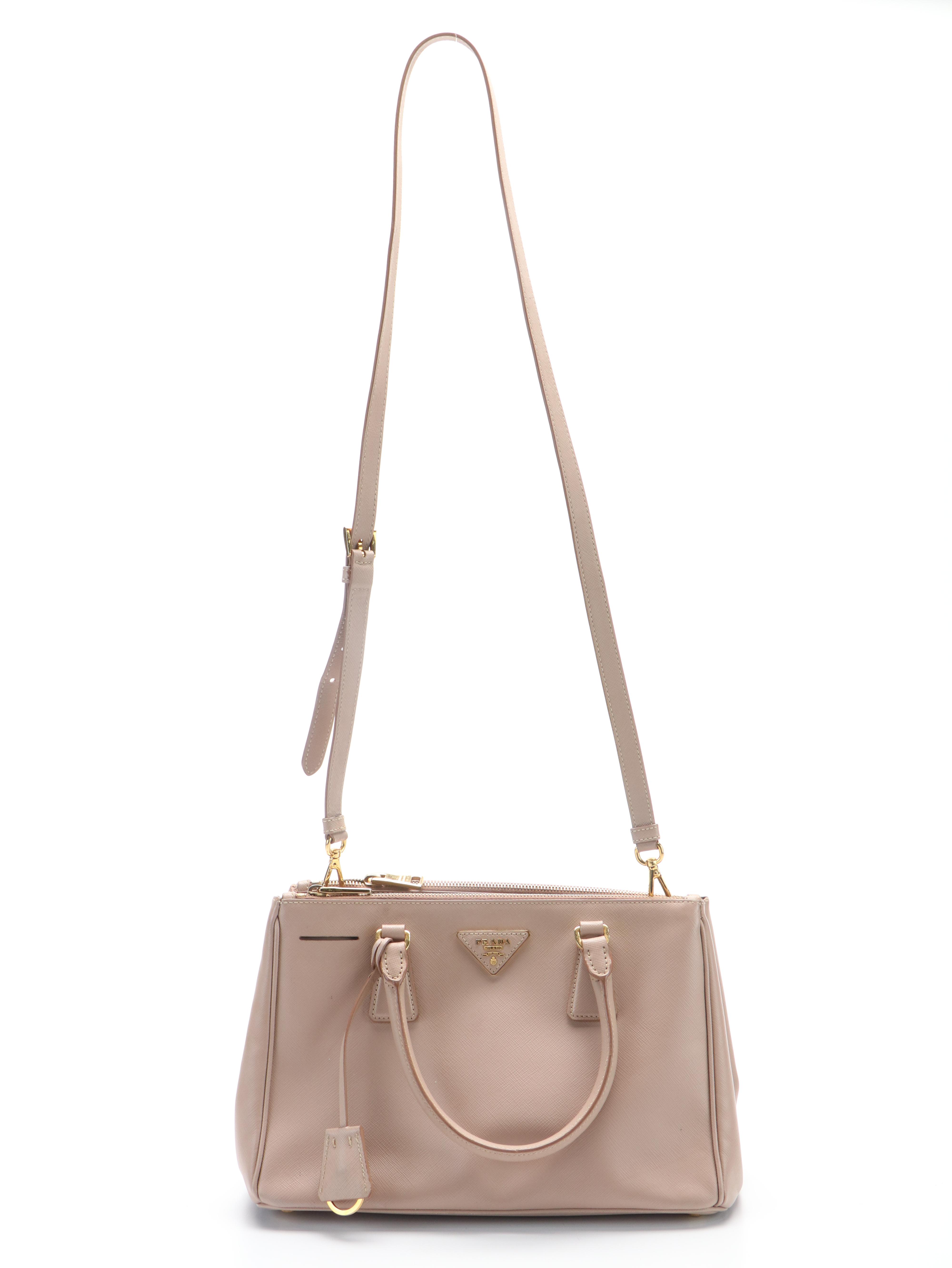 Prada Galleria Handle Bag in Saffiano Powder Pink Leather
