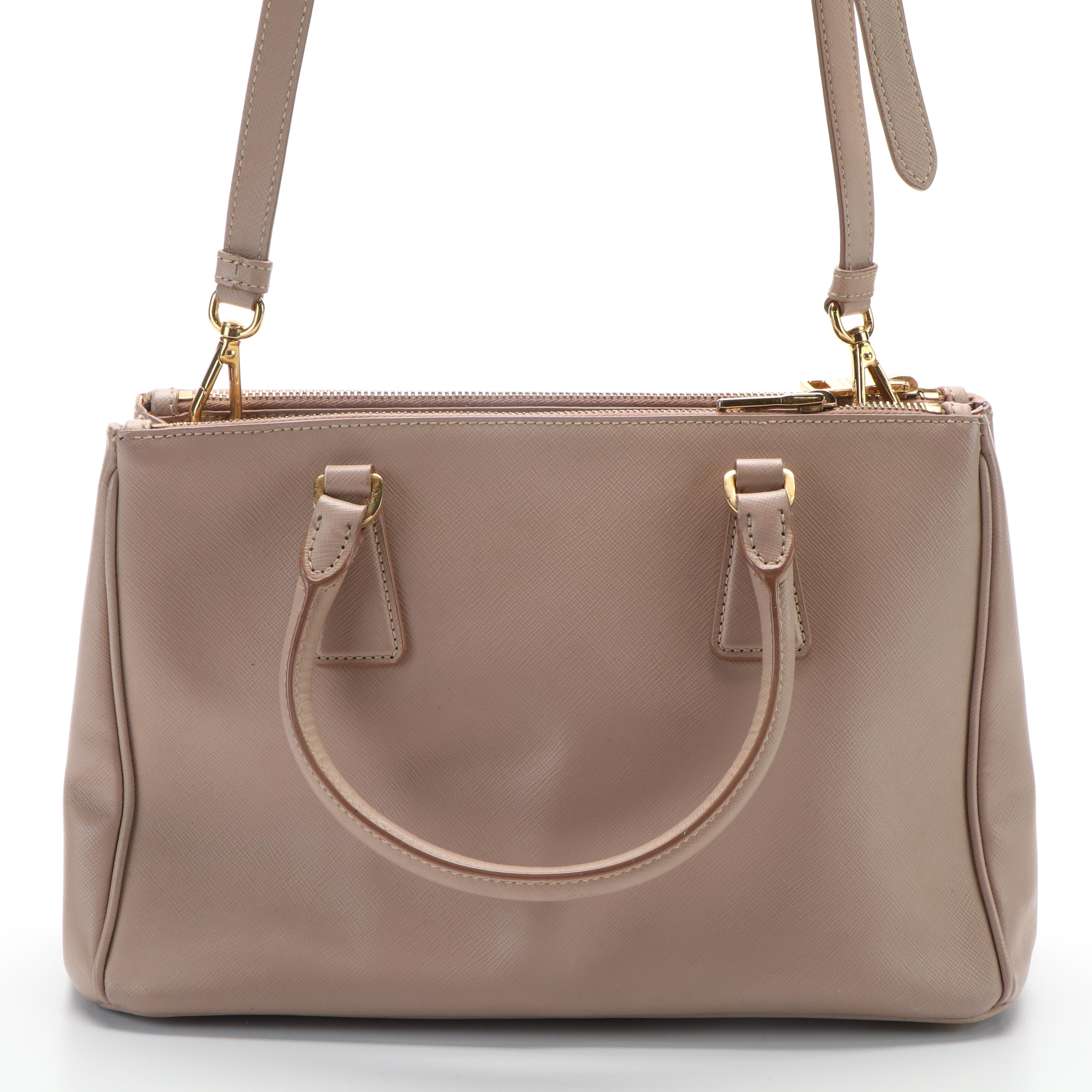 Prada Galleria Handle Bag in Saffiano Powder Pink Leather