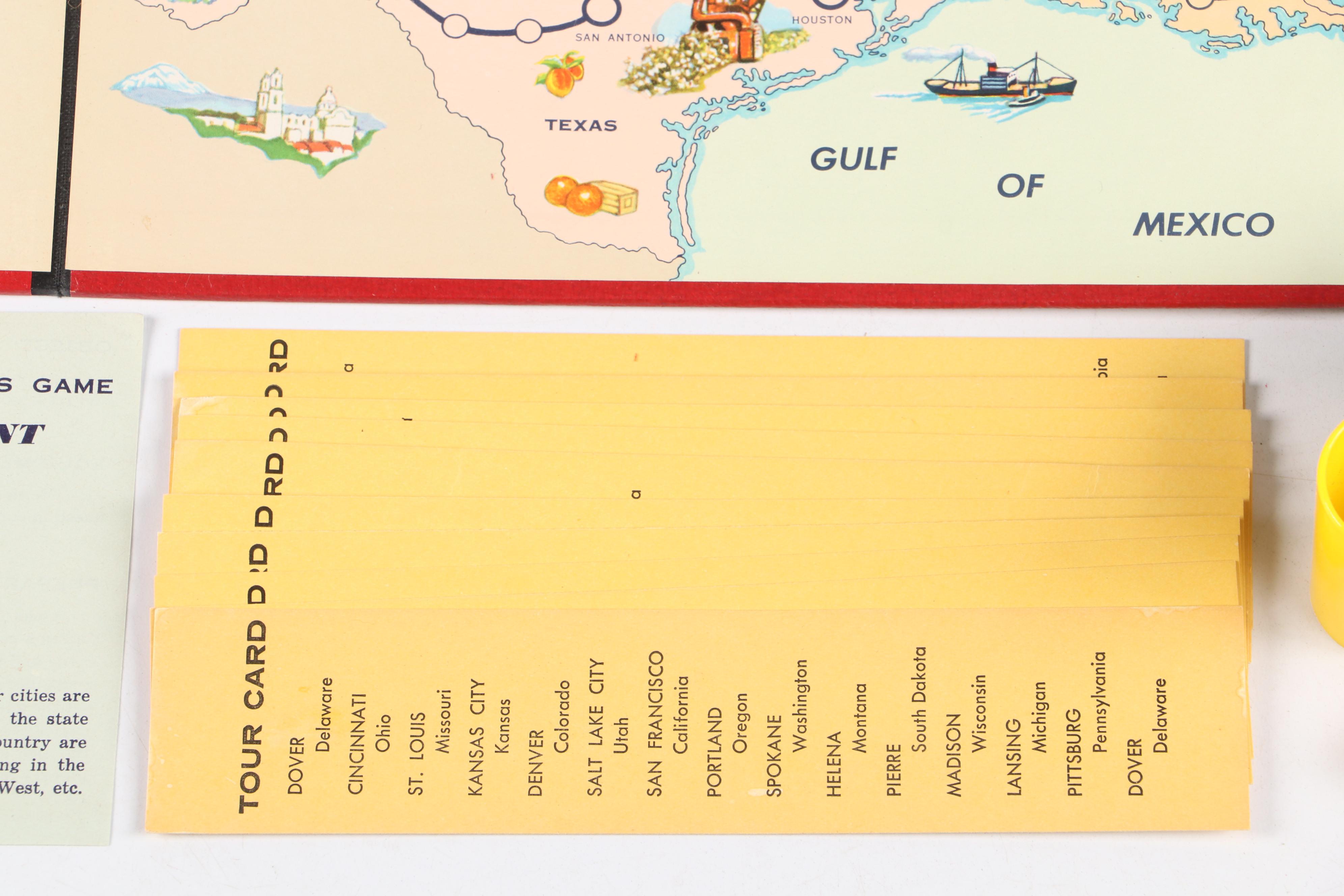 Parker Brothers Across the Continent Board Game