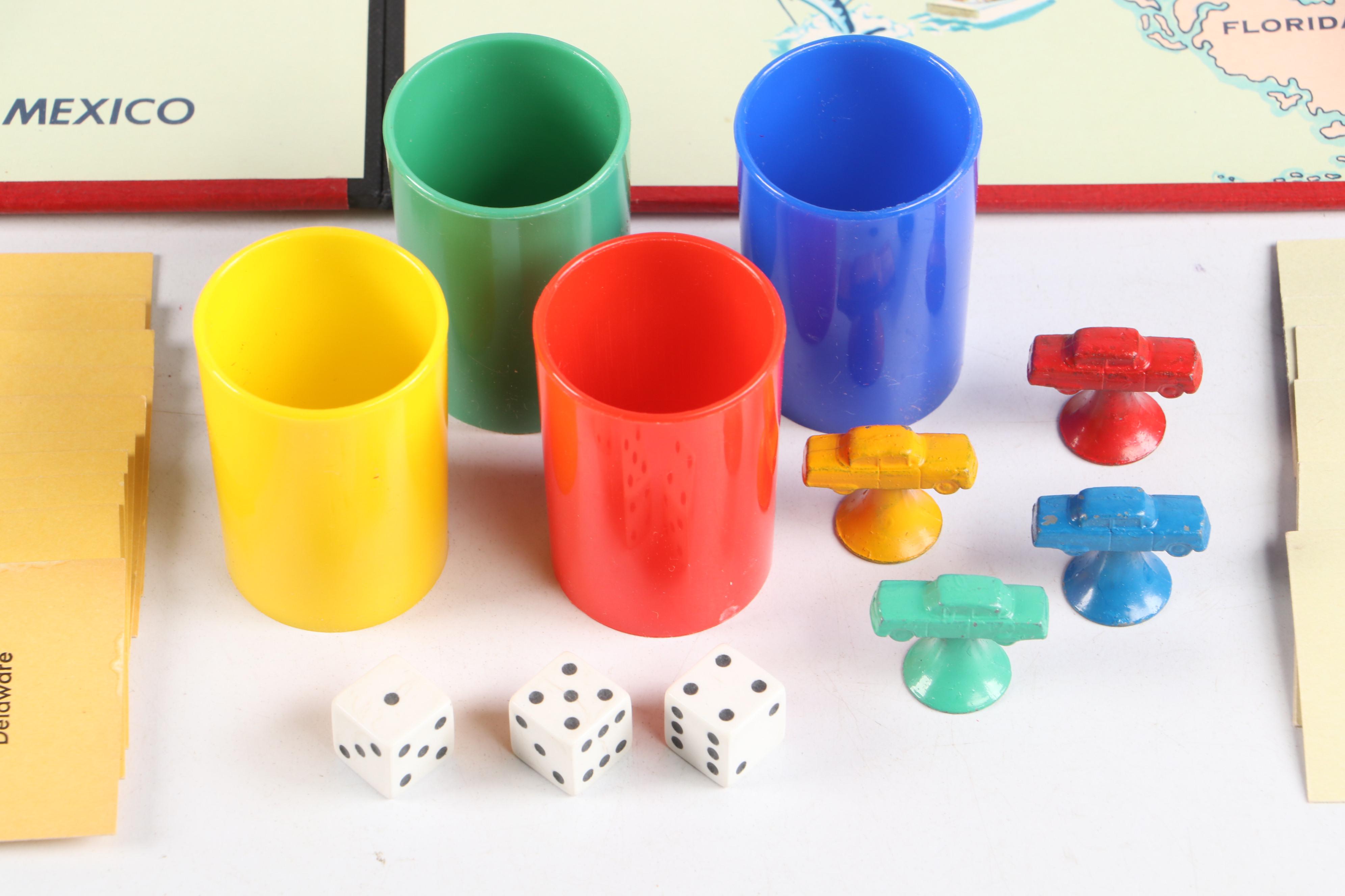 Parker Brothers Across the Continent Board Game