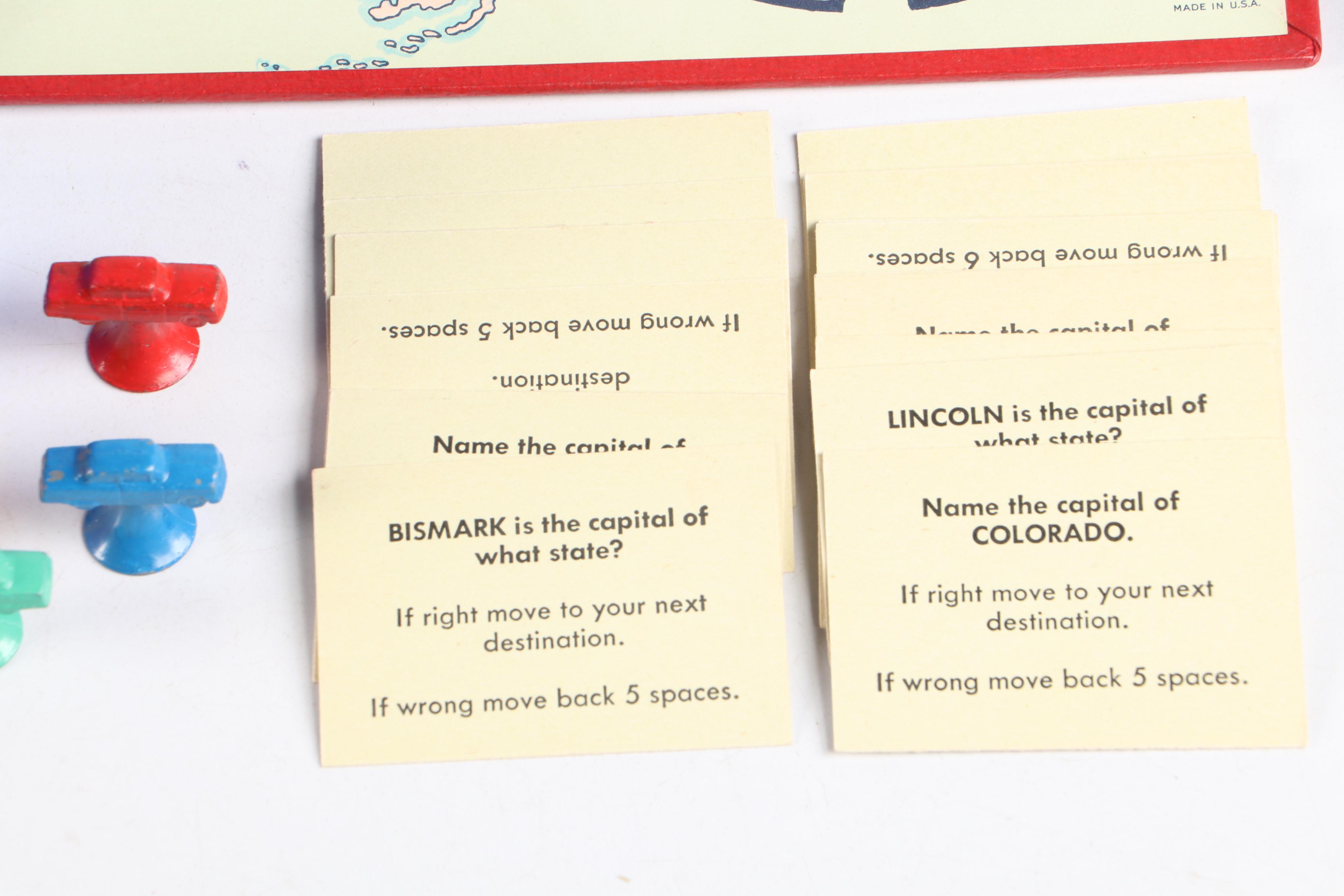 Parker Brothers Across the Continent Board Game