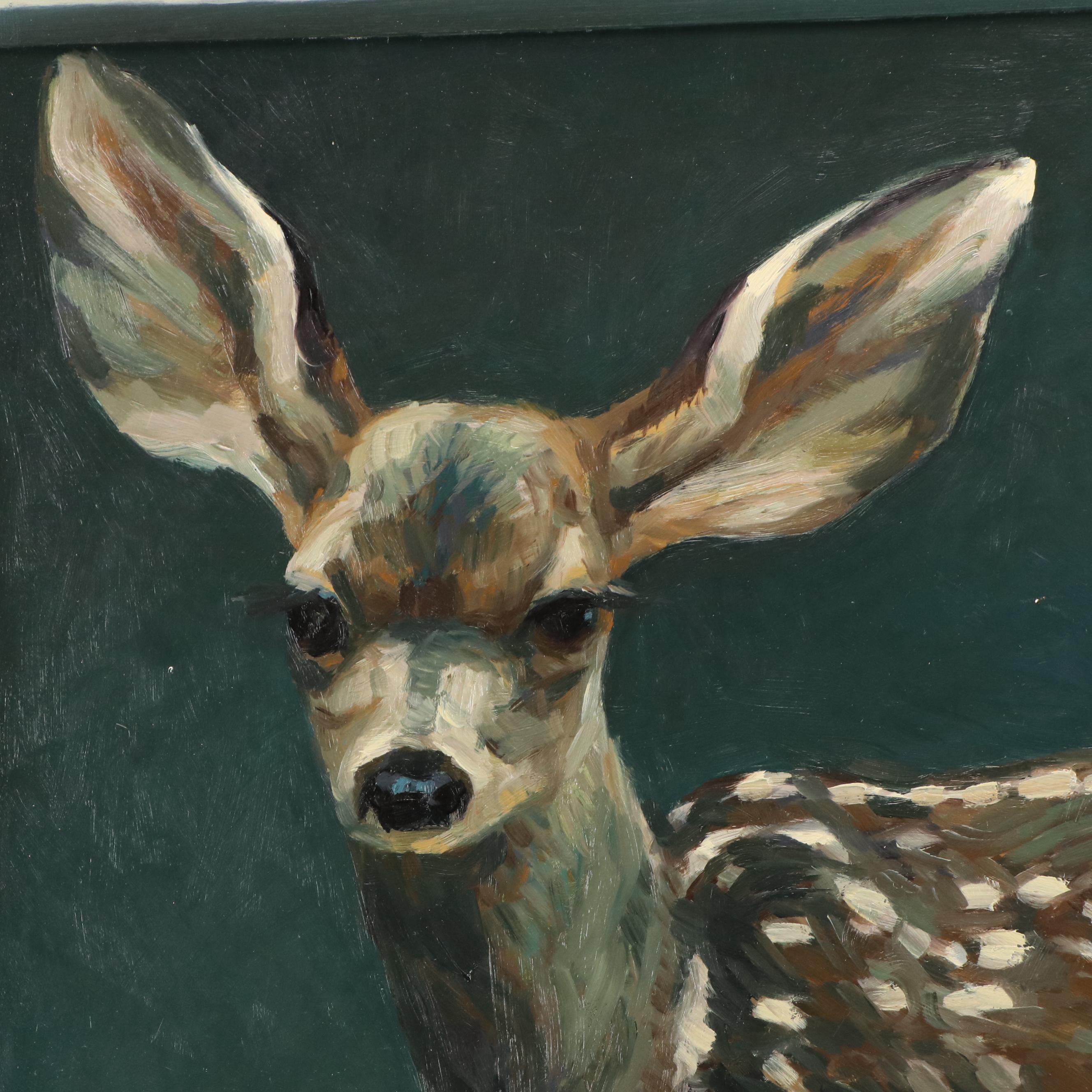 Richard Murray Oil Painting "Dark Fawn," 21st Century