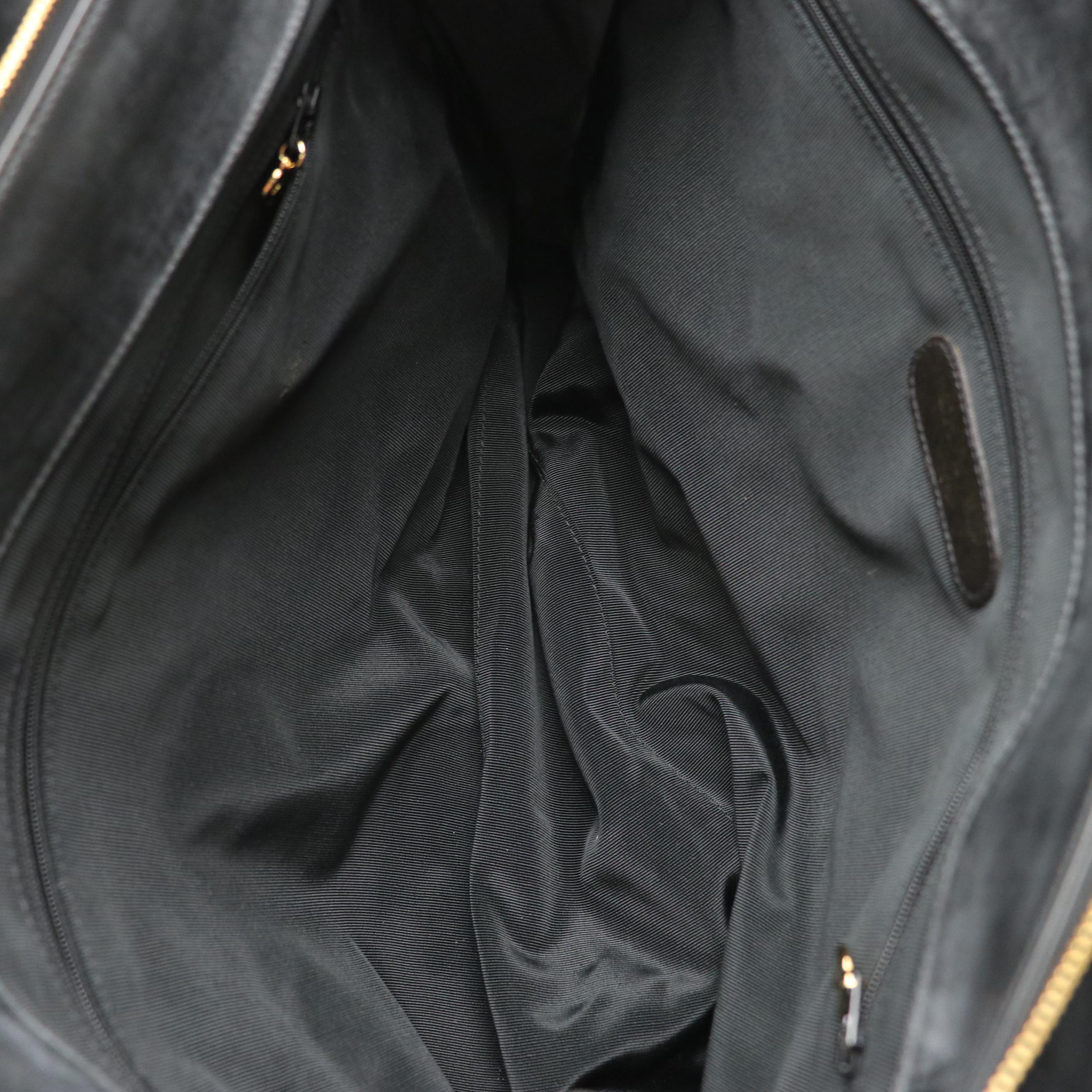 Chanel CC Supermodel XL Weekender Tote in Back Quilted Vinyl