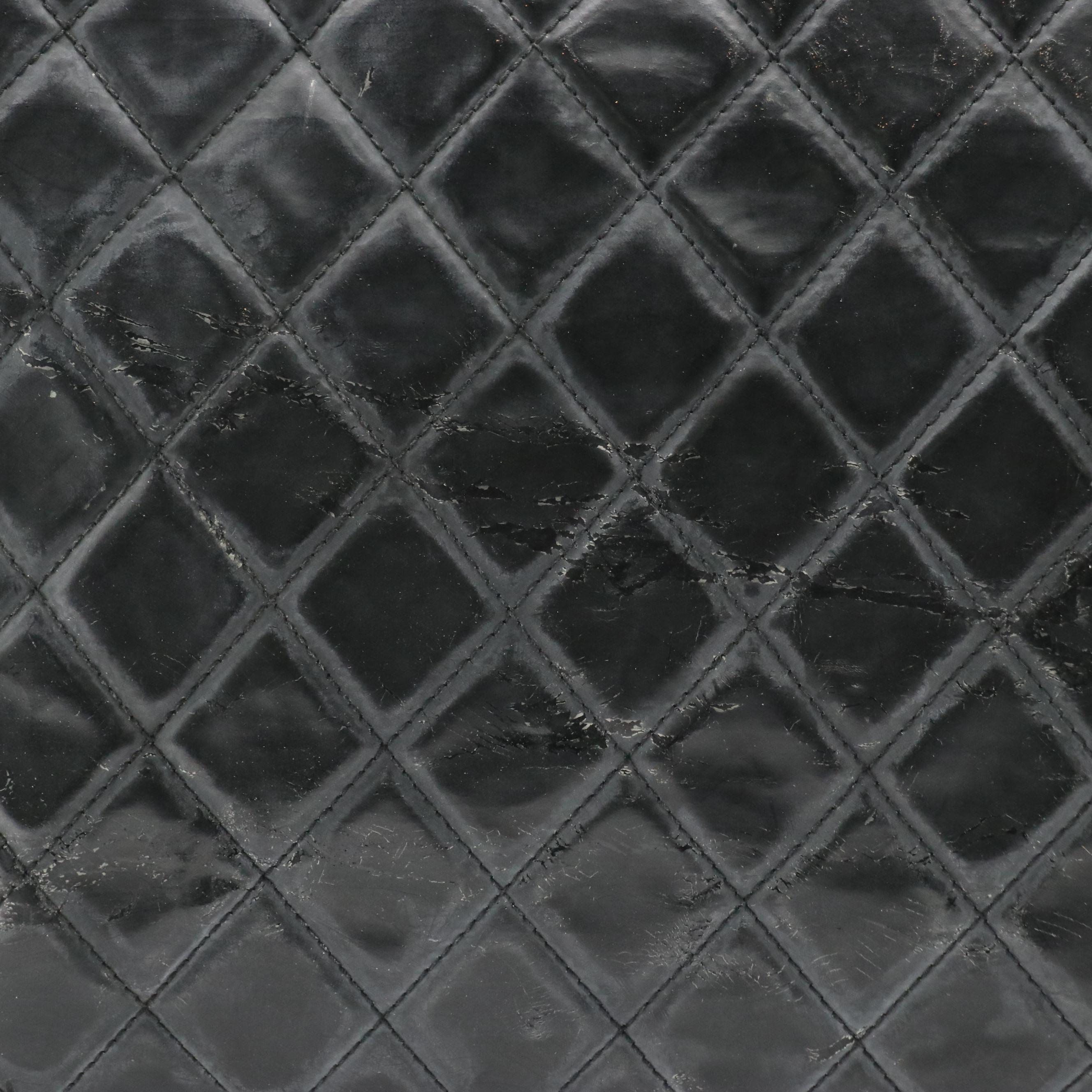 Chanel CC Supermodel XL Weekender Tote in Back Quilted Vinyl