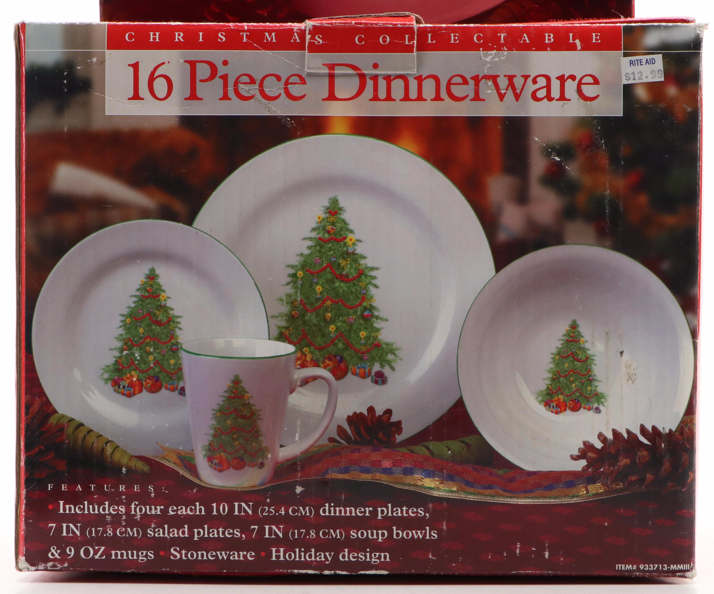 Rite Aid "Christmas Collectibles" Shakers, Dinnerware and Serveware with Clothes