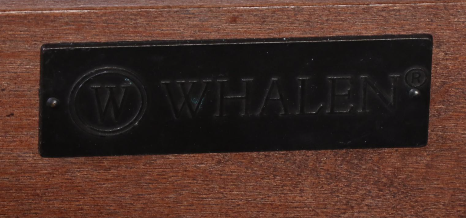 Whalen Furniture Mahogany-Veneered Two-Drawer File Cabinet