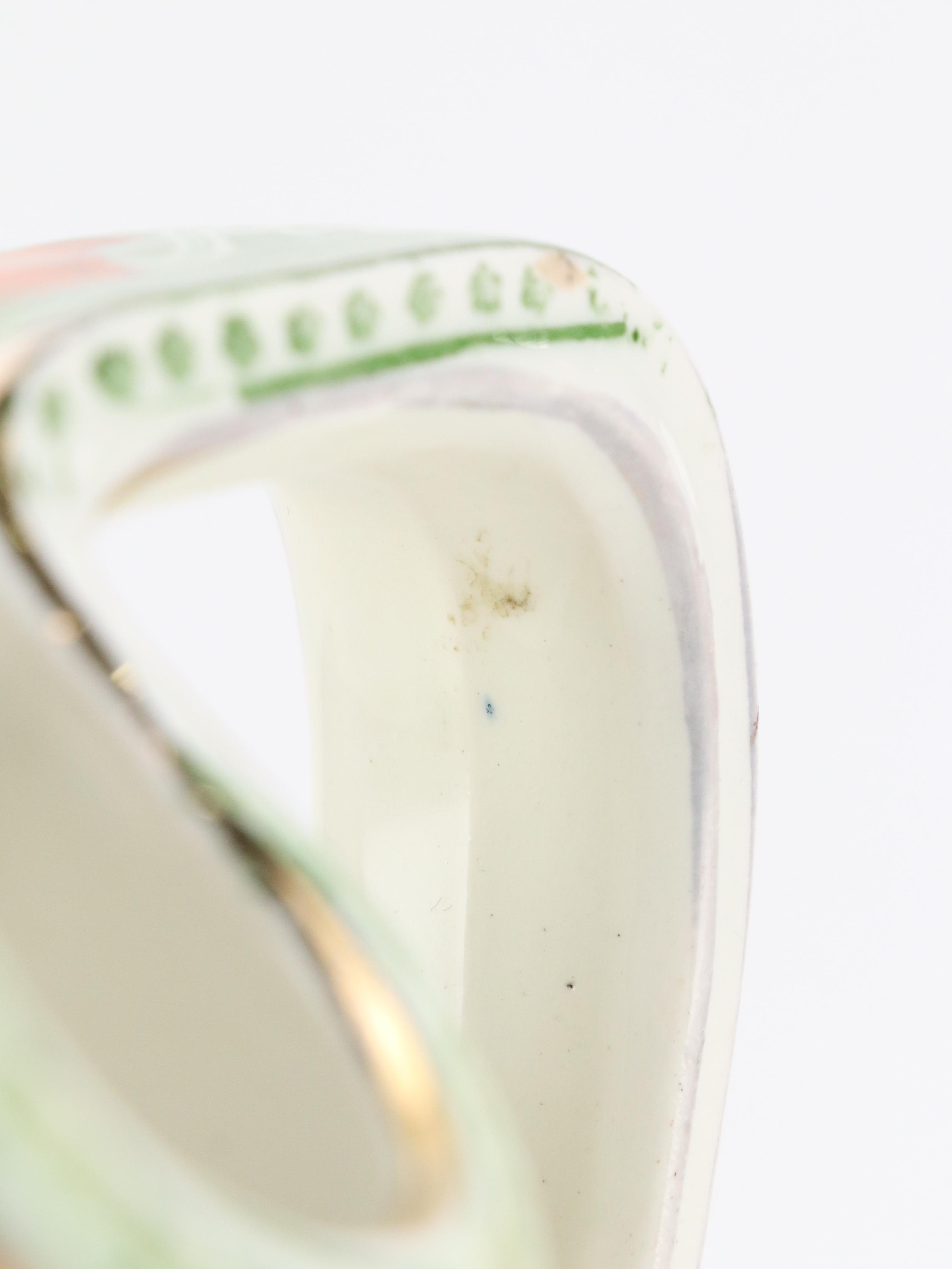 Colonial Pottery English Ceramic "Peerless" Art Nouveau Style Pitcher