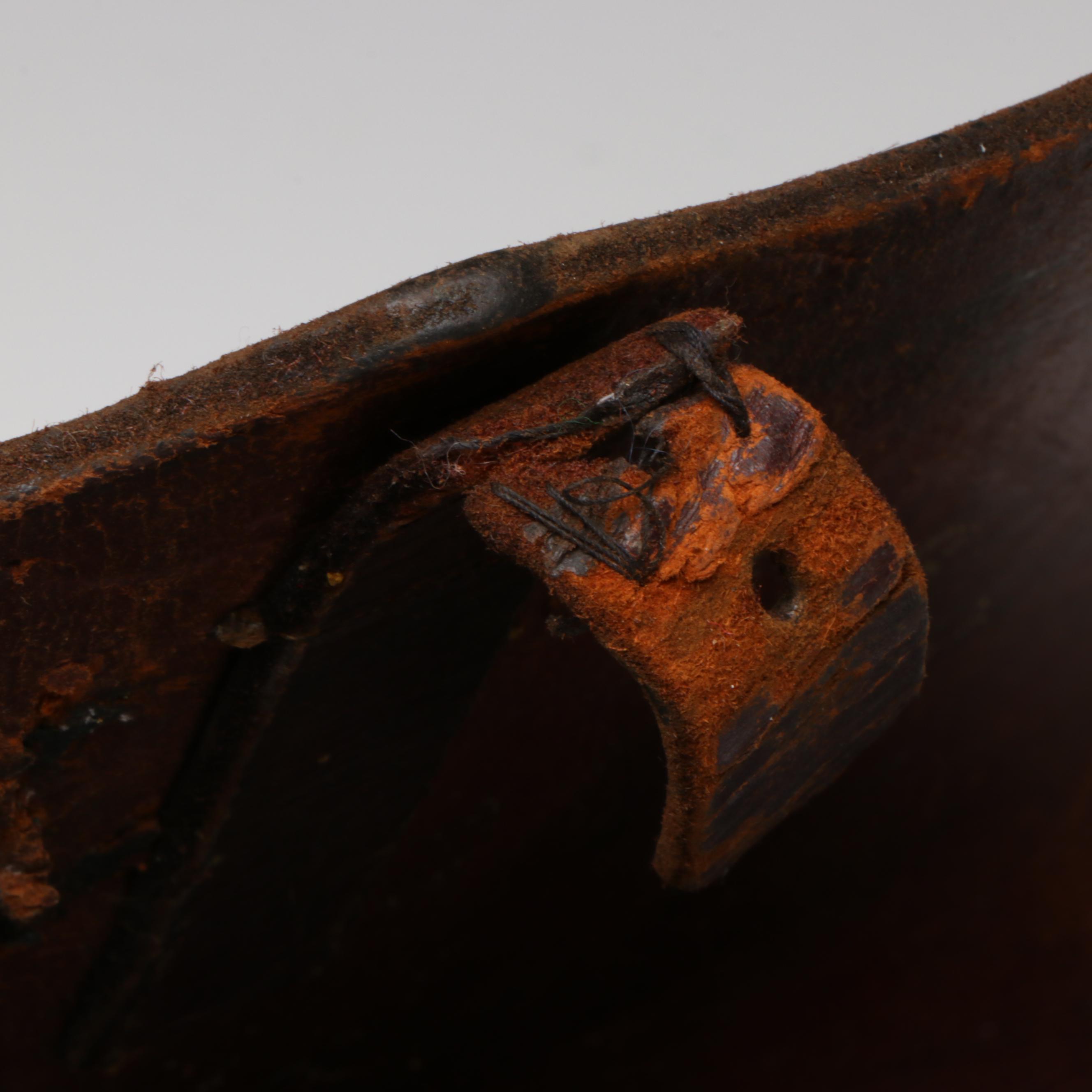 U.S. Military Antebellum Leather Cavalry Carbine Cartridge Box, Mid-19th Century