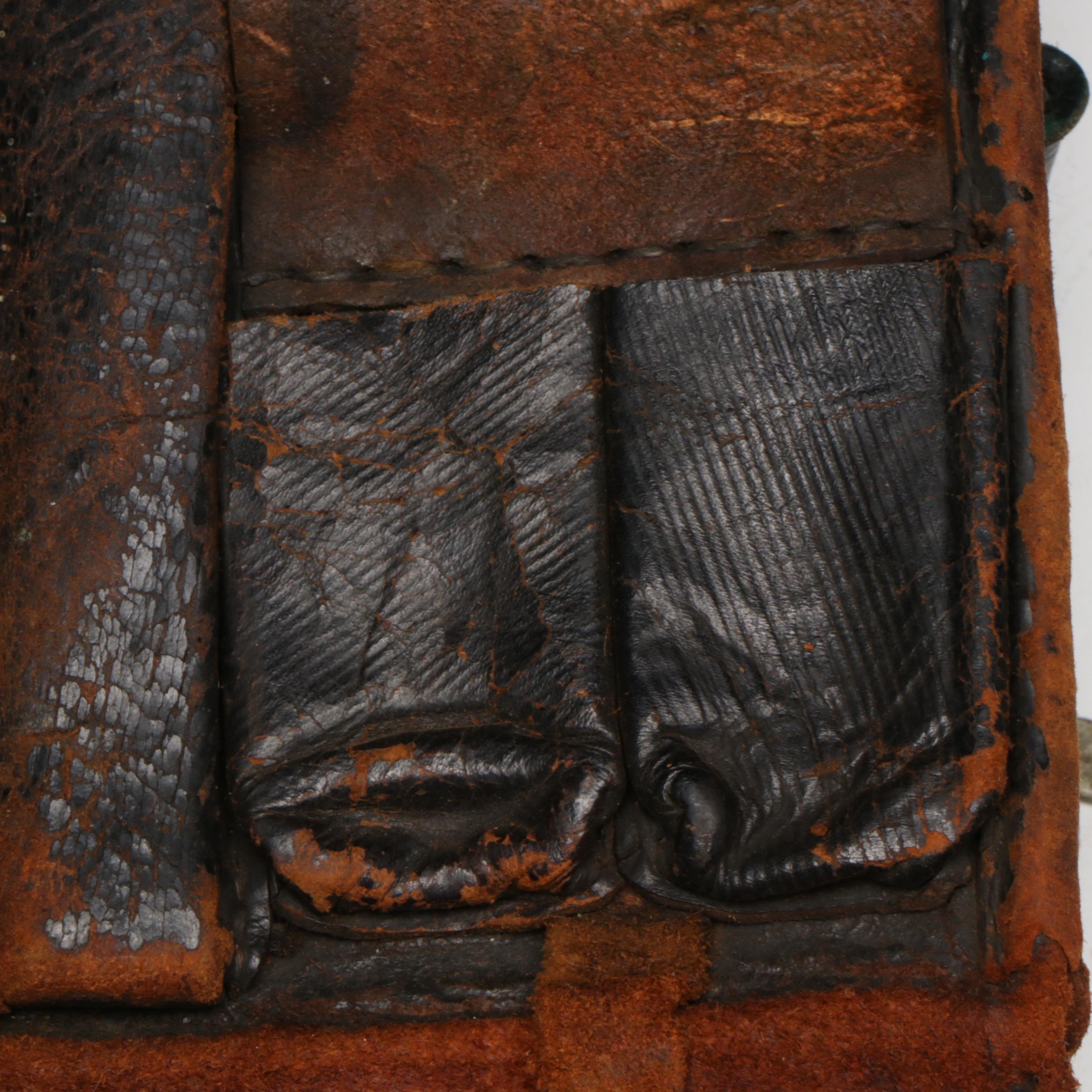 U.S. Military Antebellum Leather Cavalry Carbine Cartridge Box, Mid-19th Century