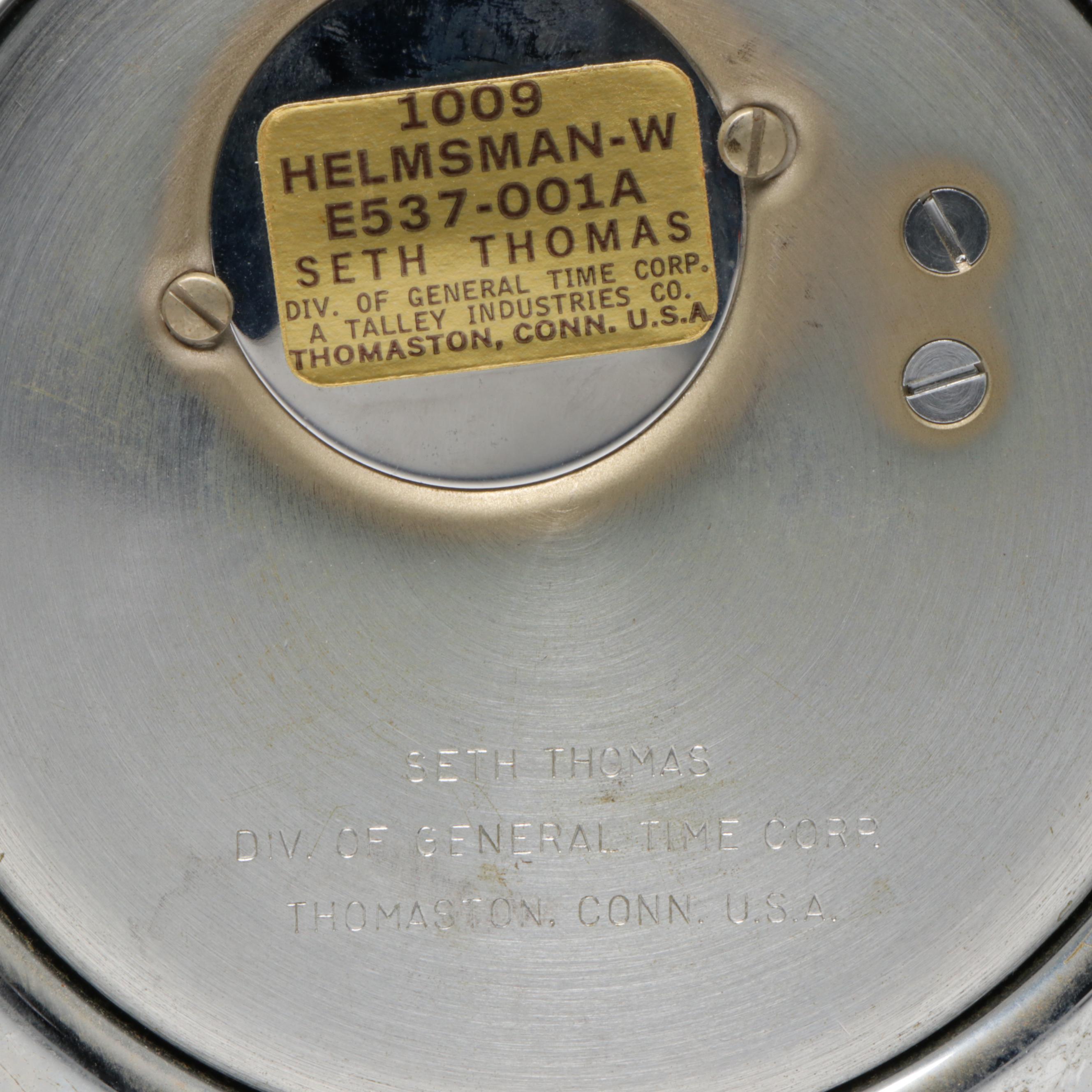 Seth Thomas for Talley Industries "Helmsman" Mantel Clock