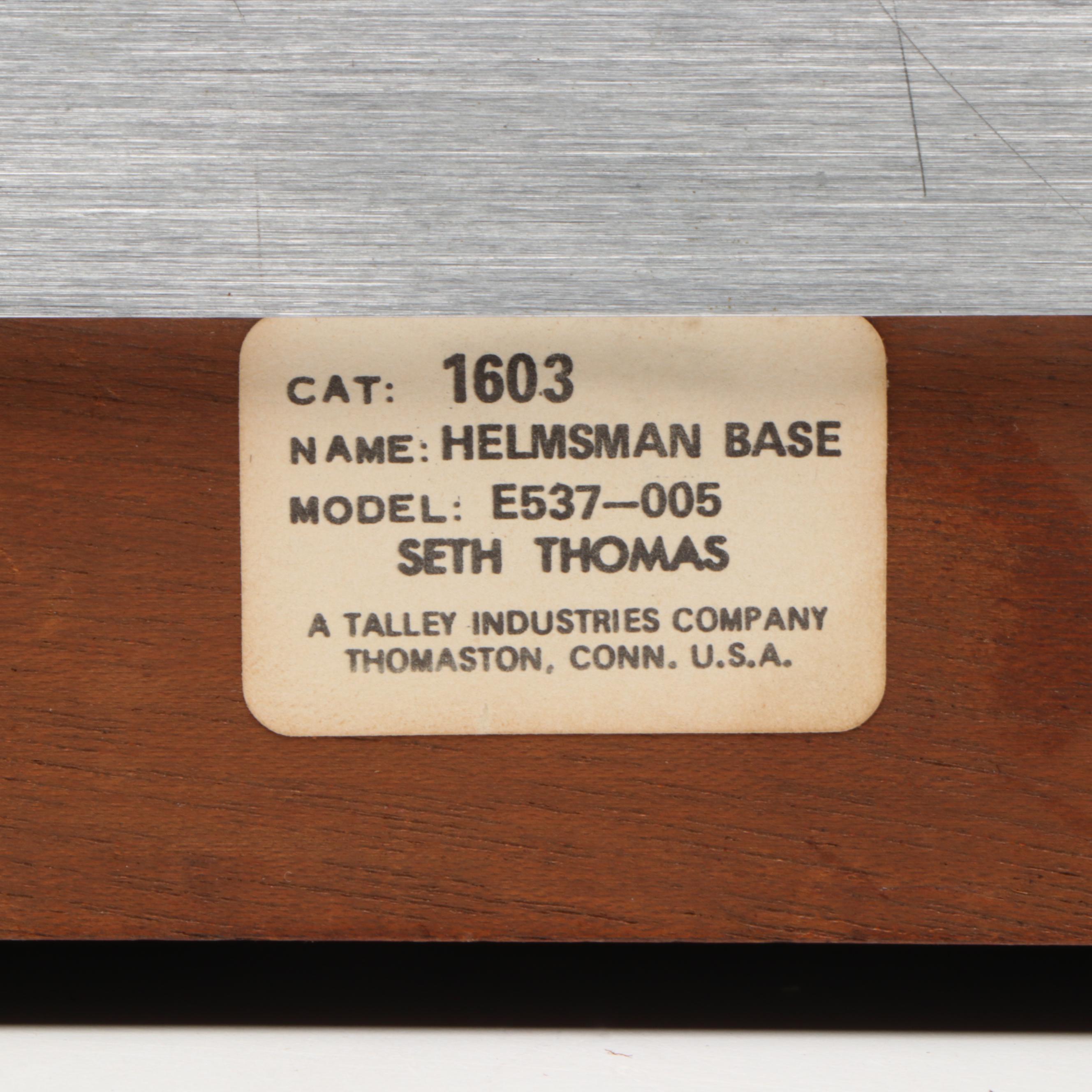 Seth Thomas for Talley Industries "Helmsman" Mantel Clock