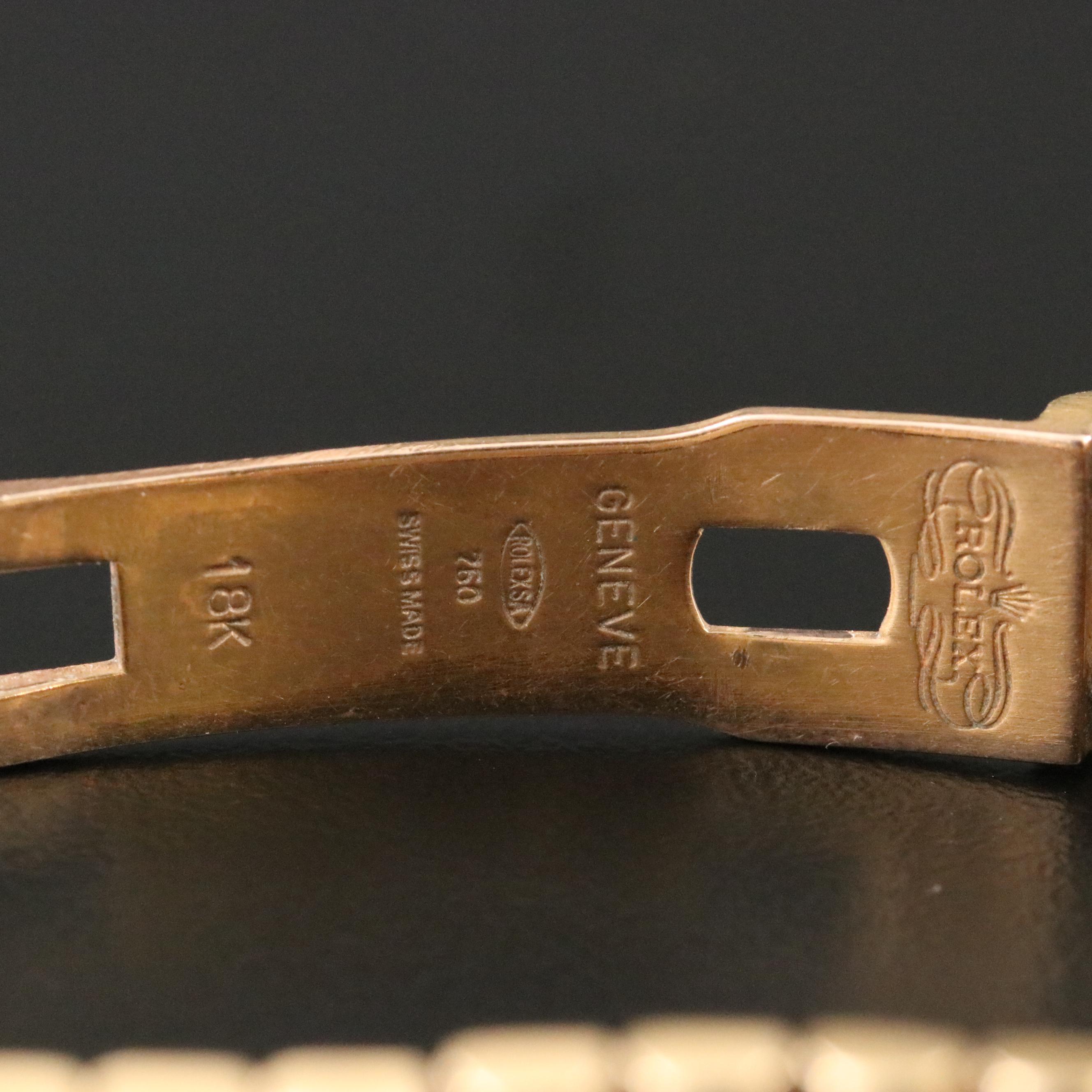 Rolex Lady-Datejust 6927 Custom Diamond Set 18K Gold Automatic Watch