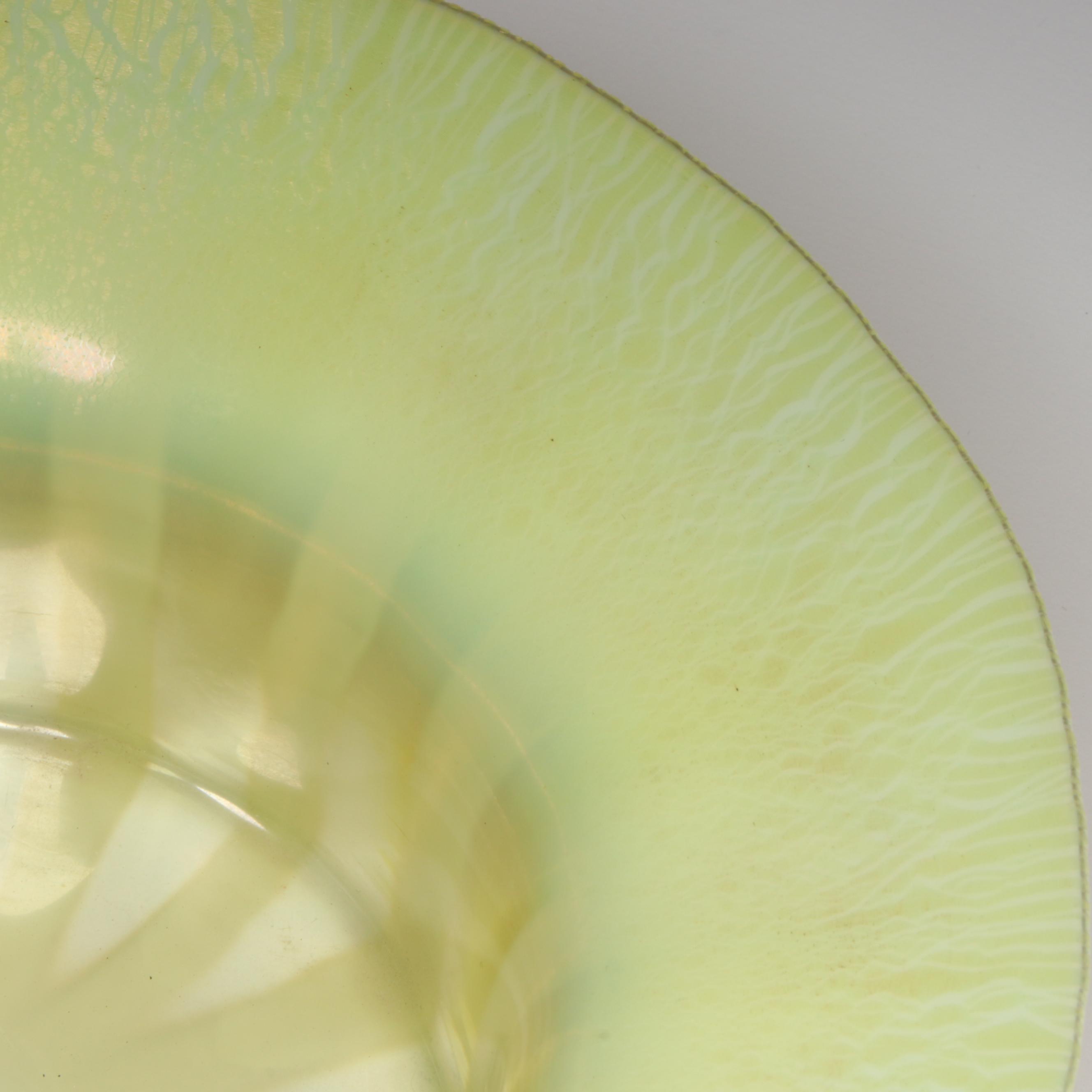 Louis Comfort Tiffany Favrile Opalescent Art Glass Bowl, Early 20th Century