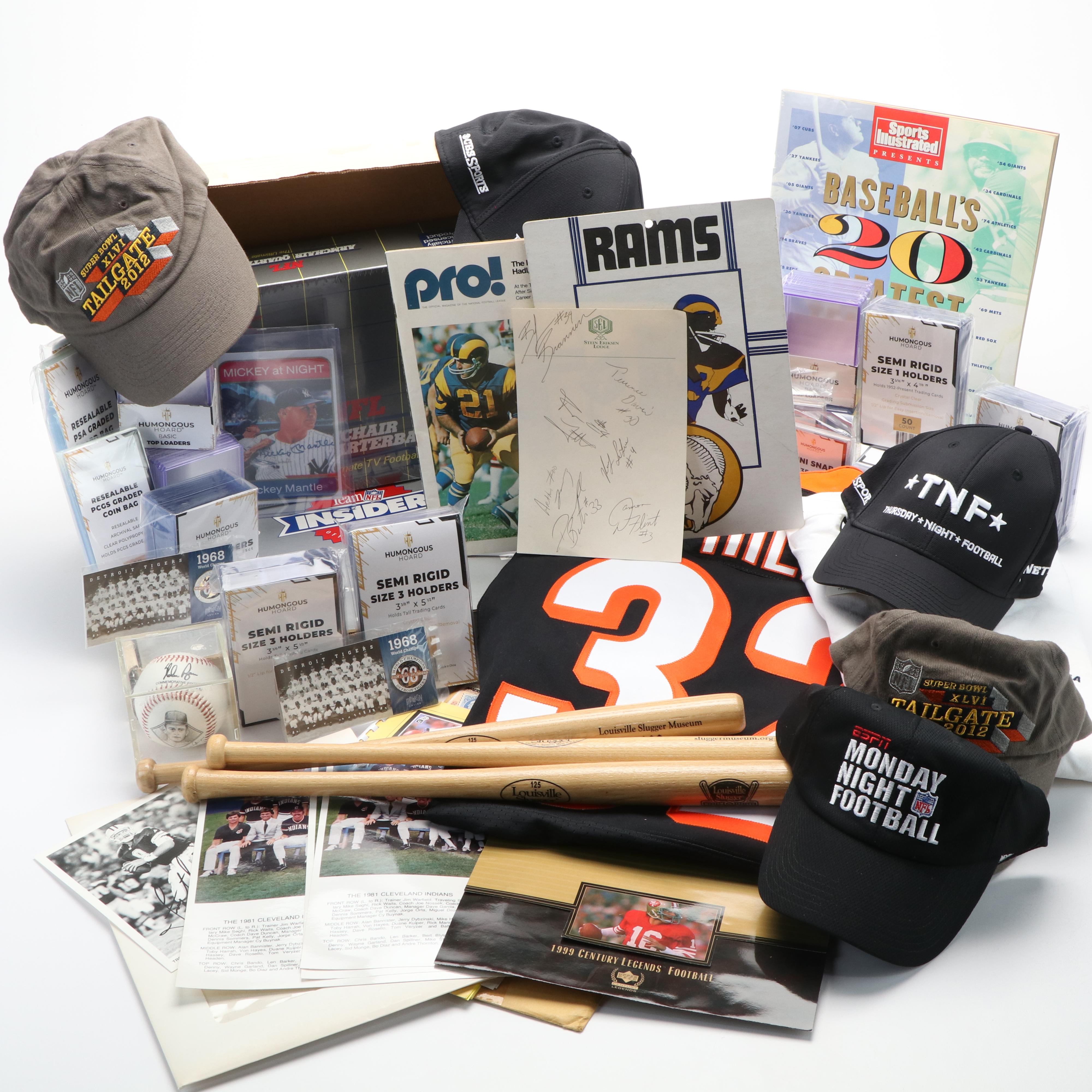 Cincinnati Bearcats Team Signed Paper with Cincinnati Bengals Jersey and More