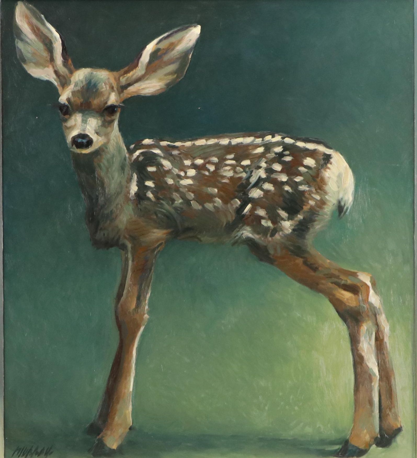 Richard Murray Oil Painting "Dark Fawn," 21st Century