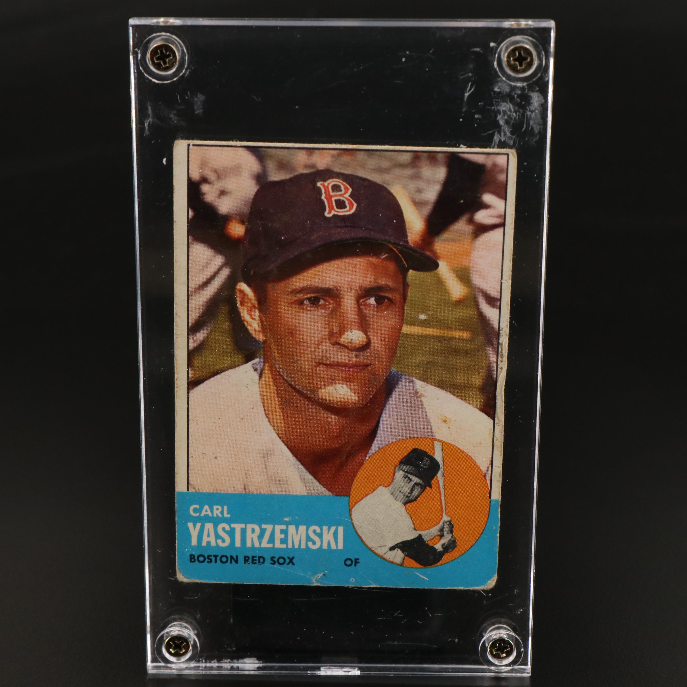 1963 Topps Carl Yastrzemski Boston Red Sox Baseball Card