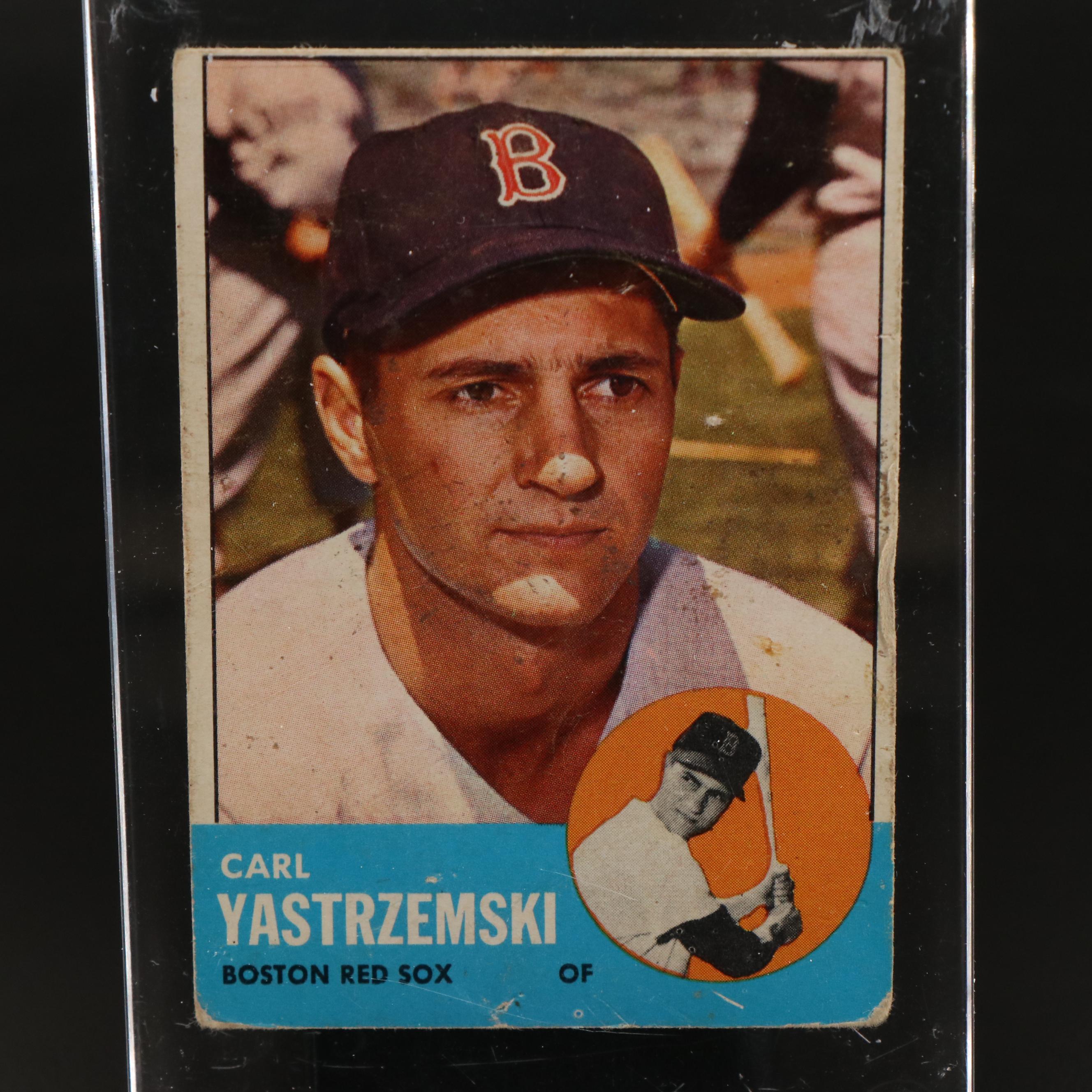 1963 Topps Carl Yastrzemski Boston Red Sox Baseball Card