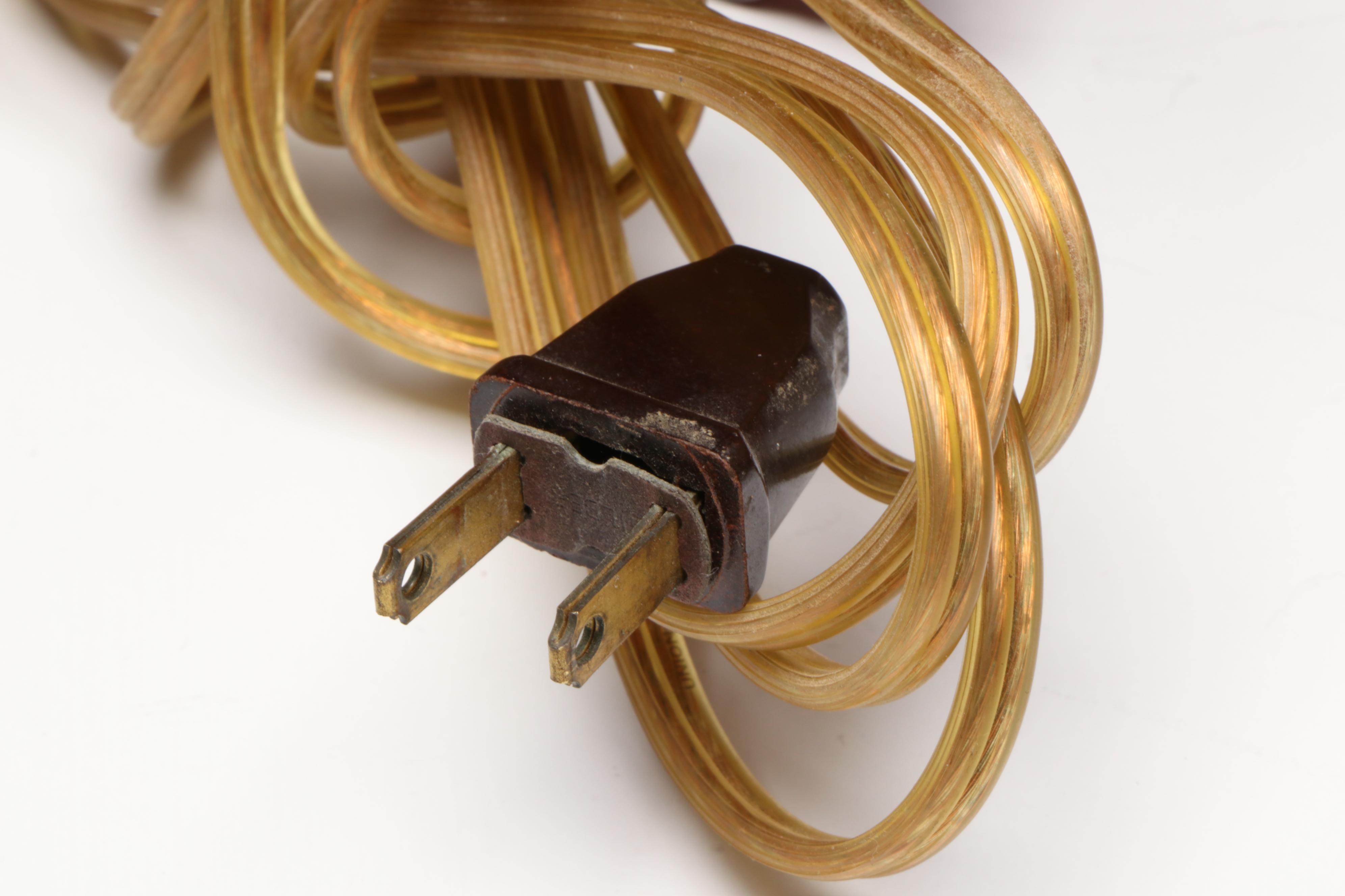 Pittsburgh Regal Iris Satin Red Parlor Lamp