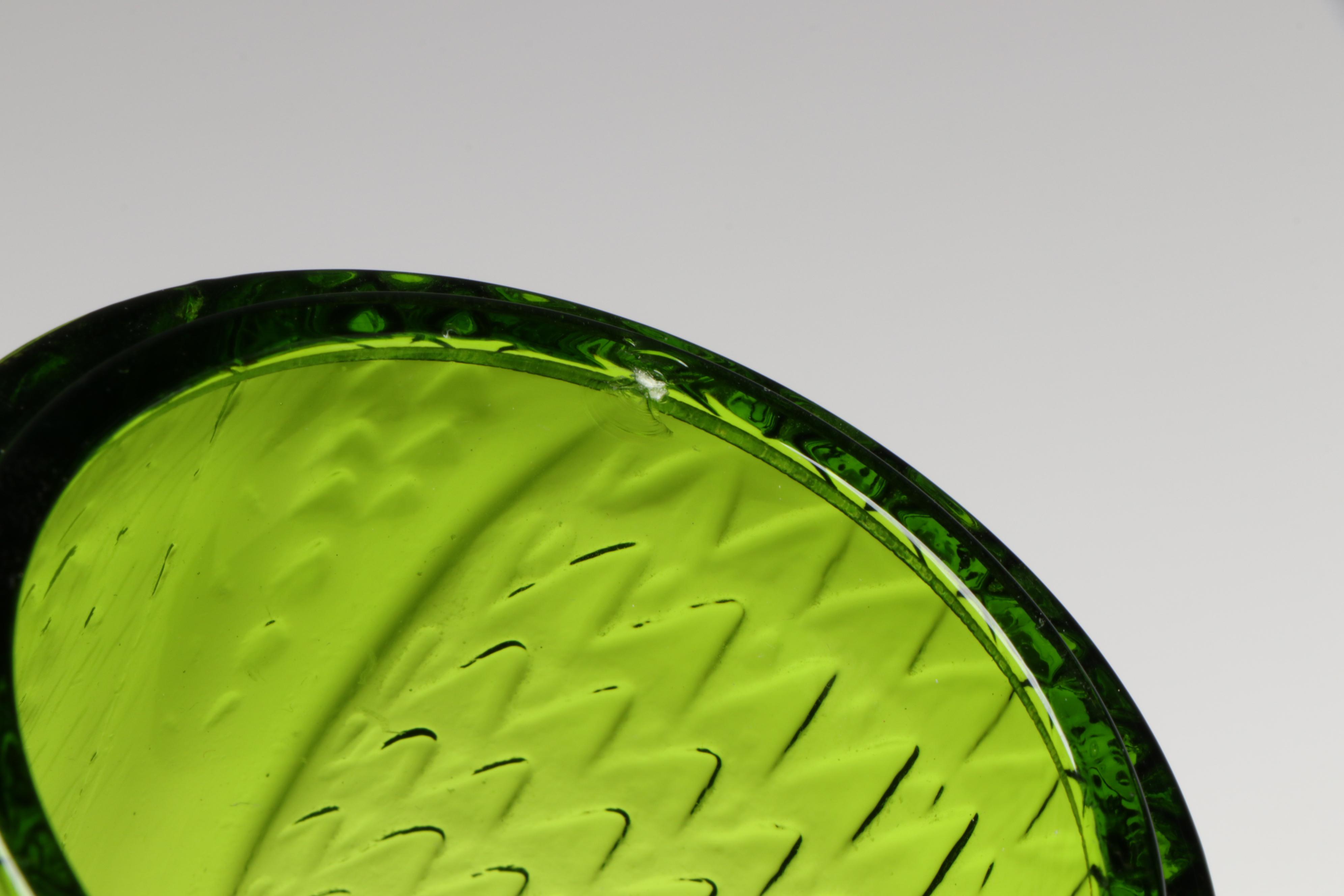 Viking Glass Owl Orange and Green Glass Candle Fairy Lamps