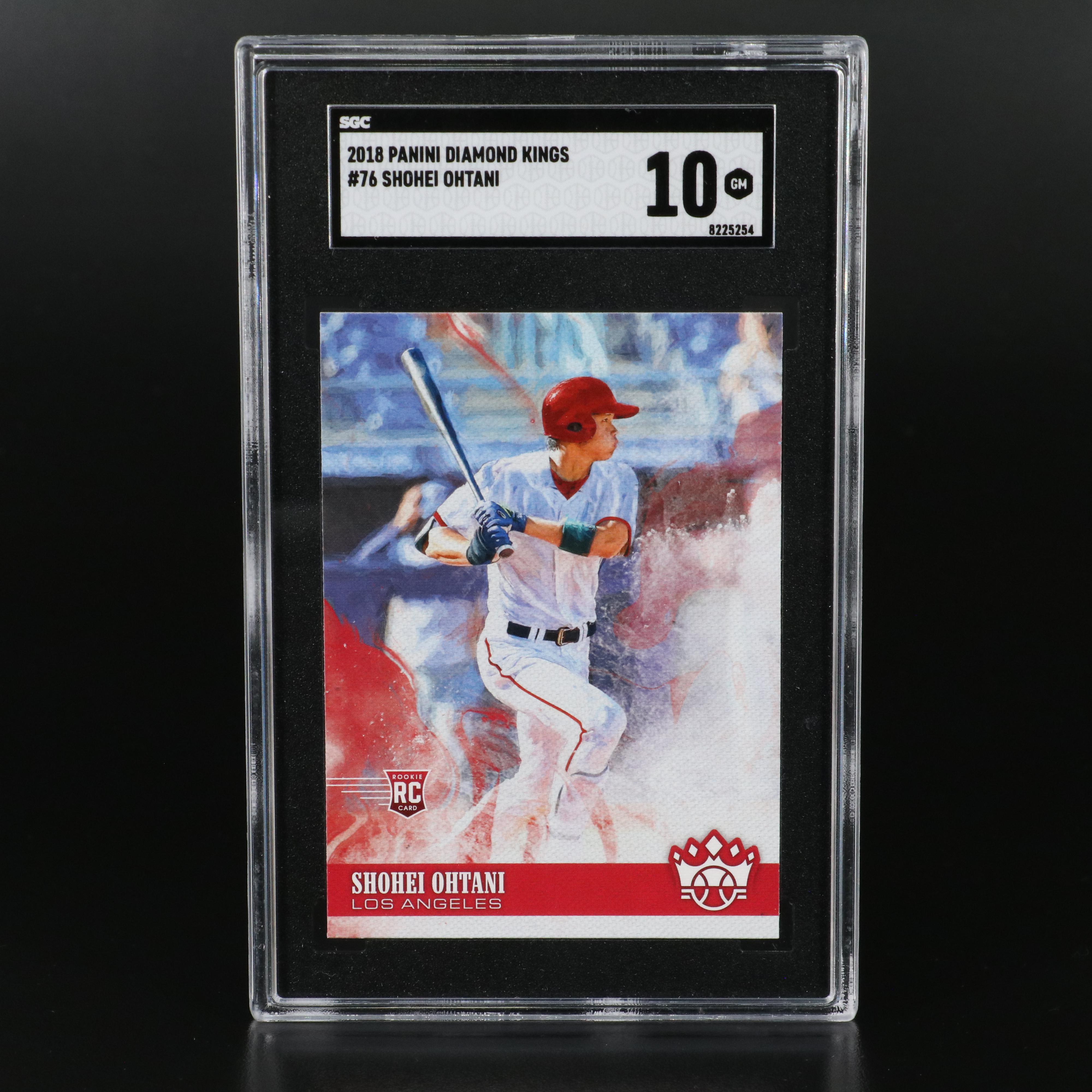 2018 Diamond Kings Shohei Ohtani Rookie Baseball Card Graded SGC 10