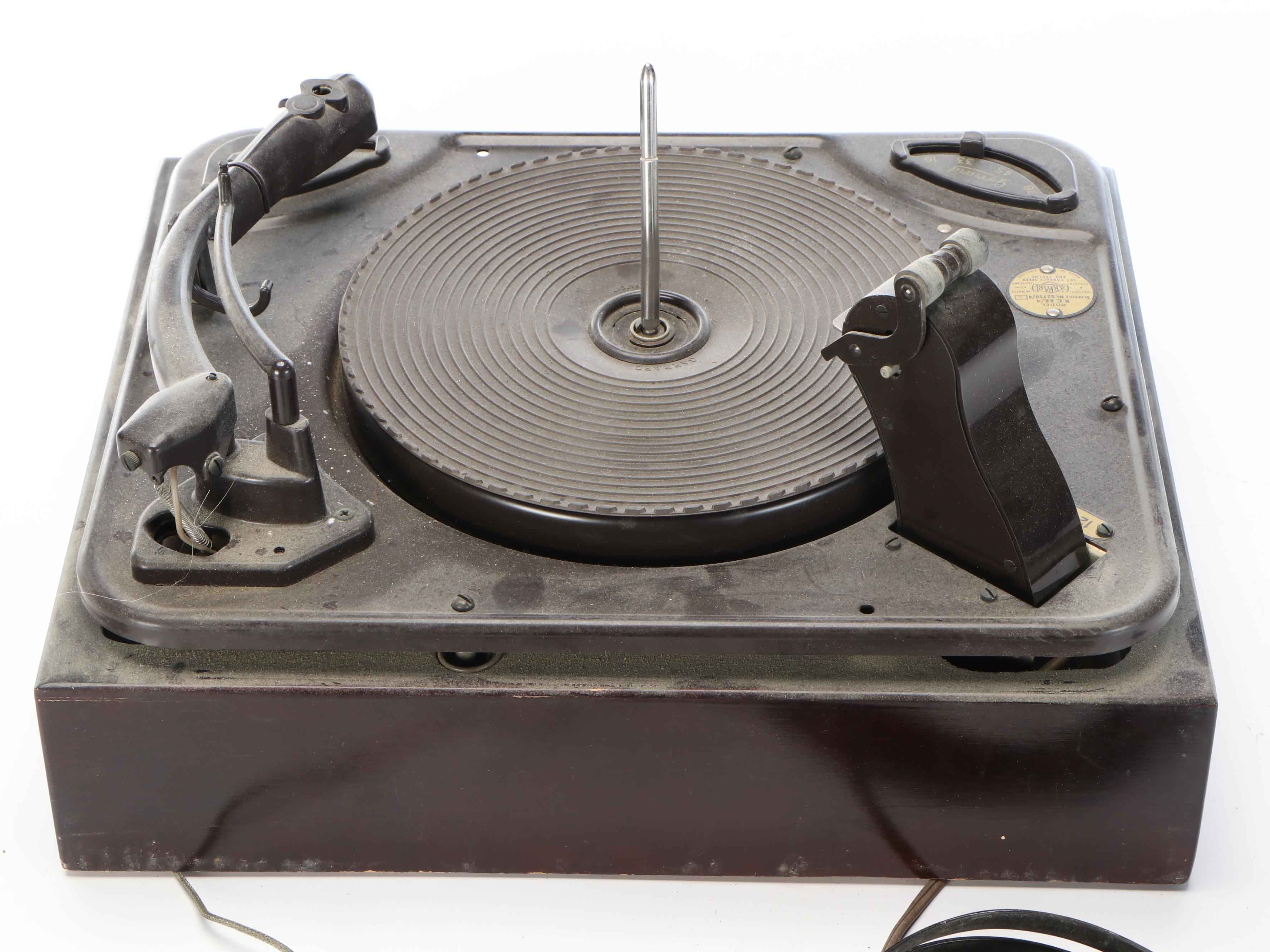 Garrard RC88 4-Speed Turntable with Heathkit WA-P2 Preamplifier