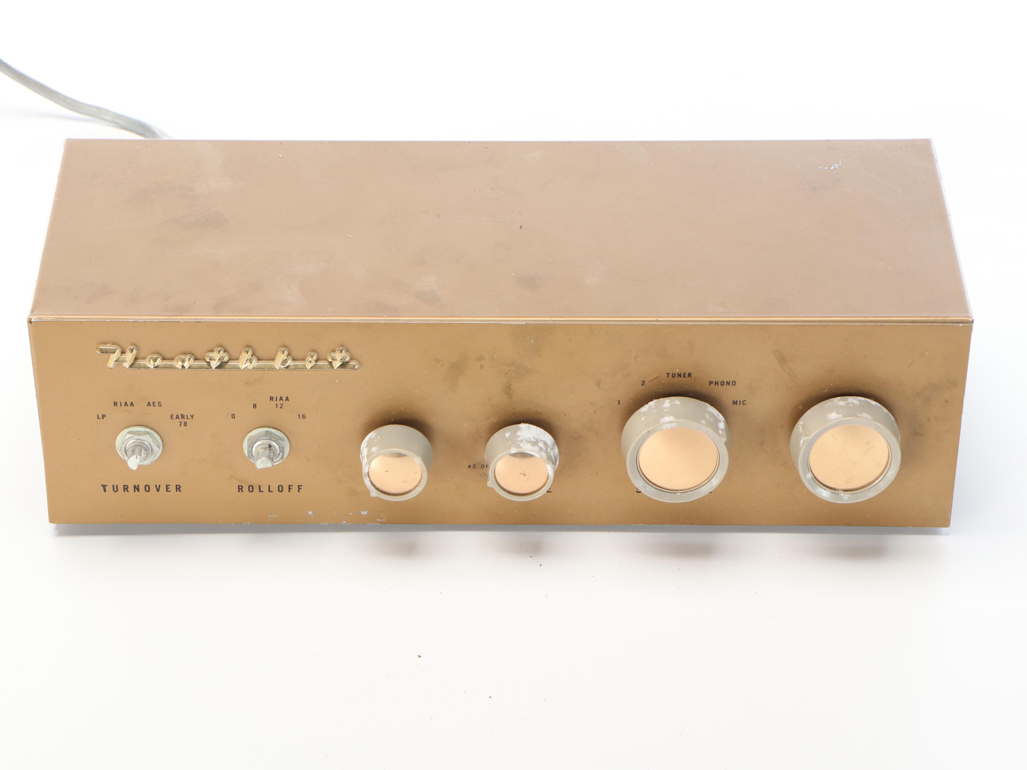 Garrard RC88 4-Speed Turntable with Heathkit WA-P2 Preamplifier