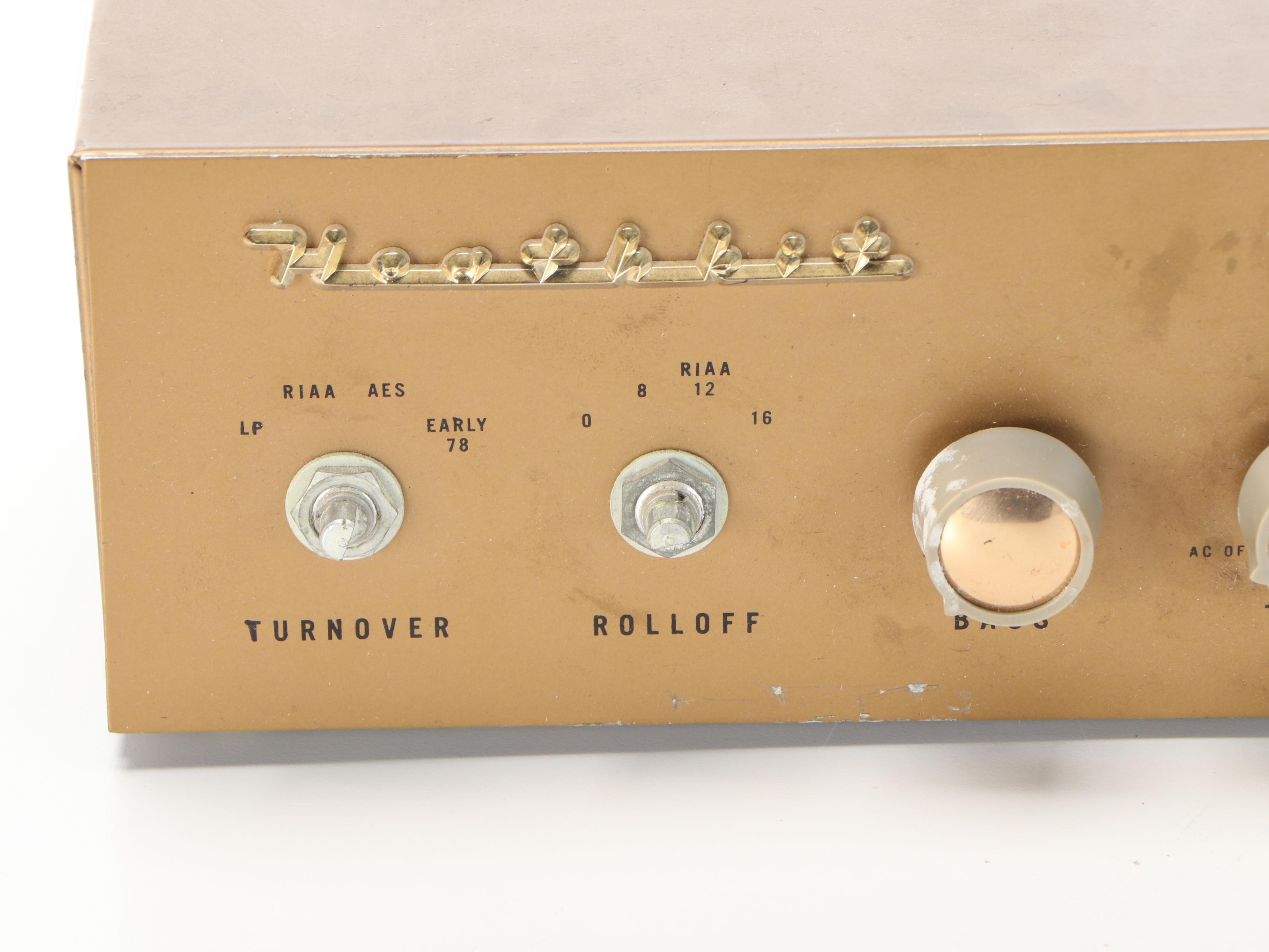 Garrard RC88 4-Speed Turntable with Heathkit WA-P2 Preamplifier