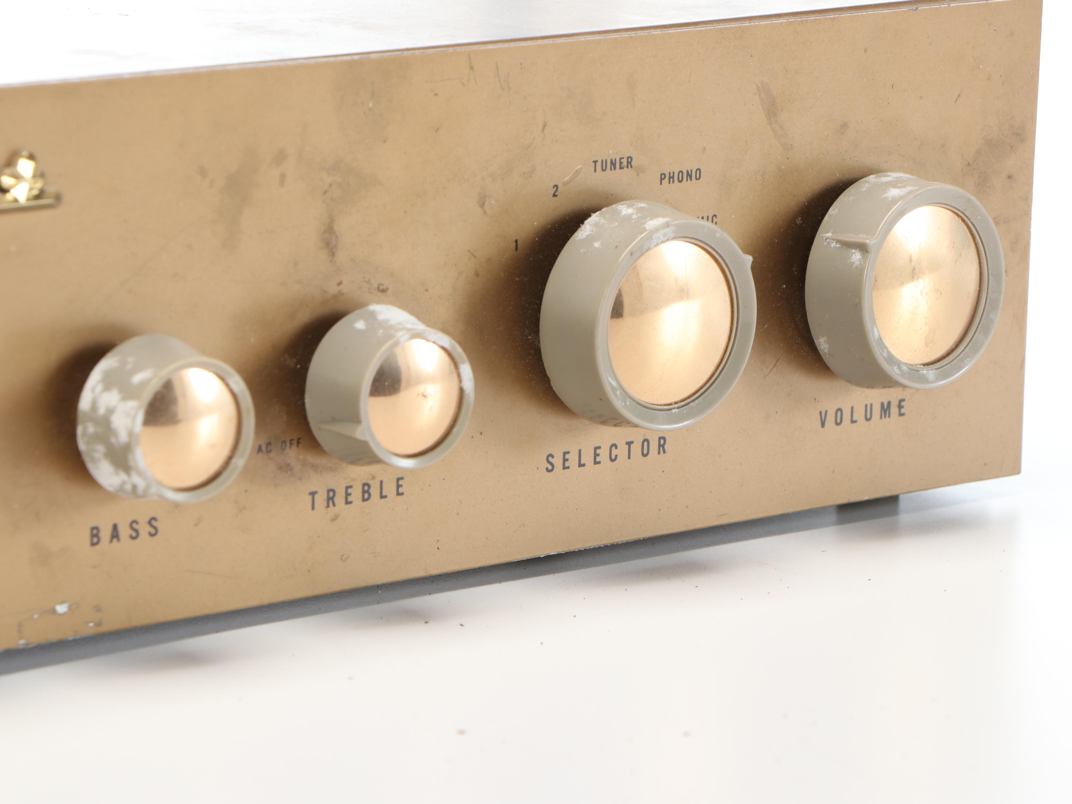 Garrard RC88 4-Speed Turntable with Heathkit WA-P2 Preamplifier