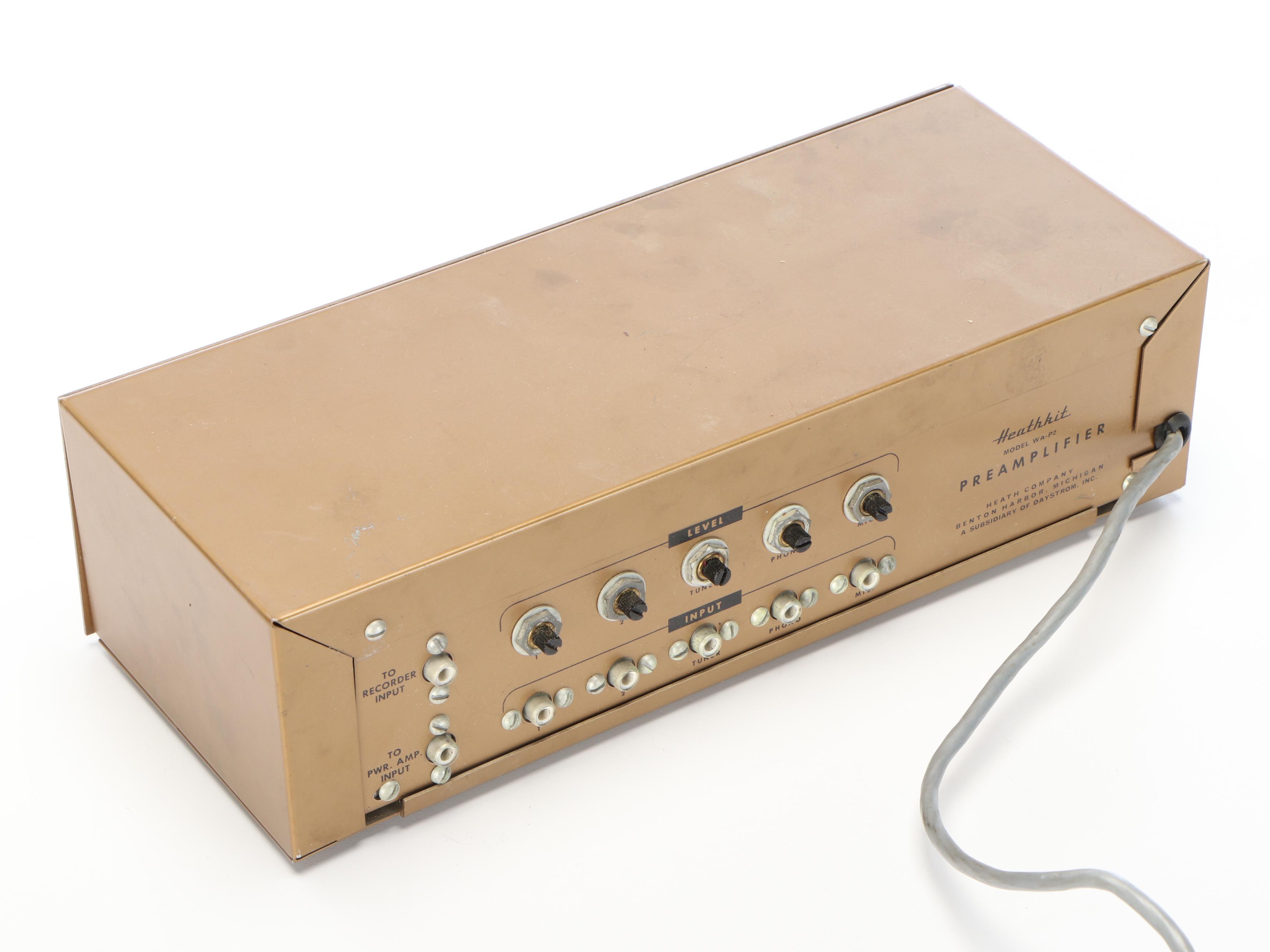 Garrard RC88 4-Speed Turntable with Heathkit WA-P2 Preamplifier