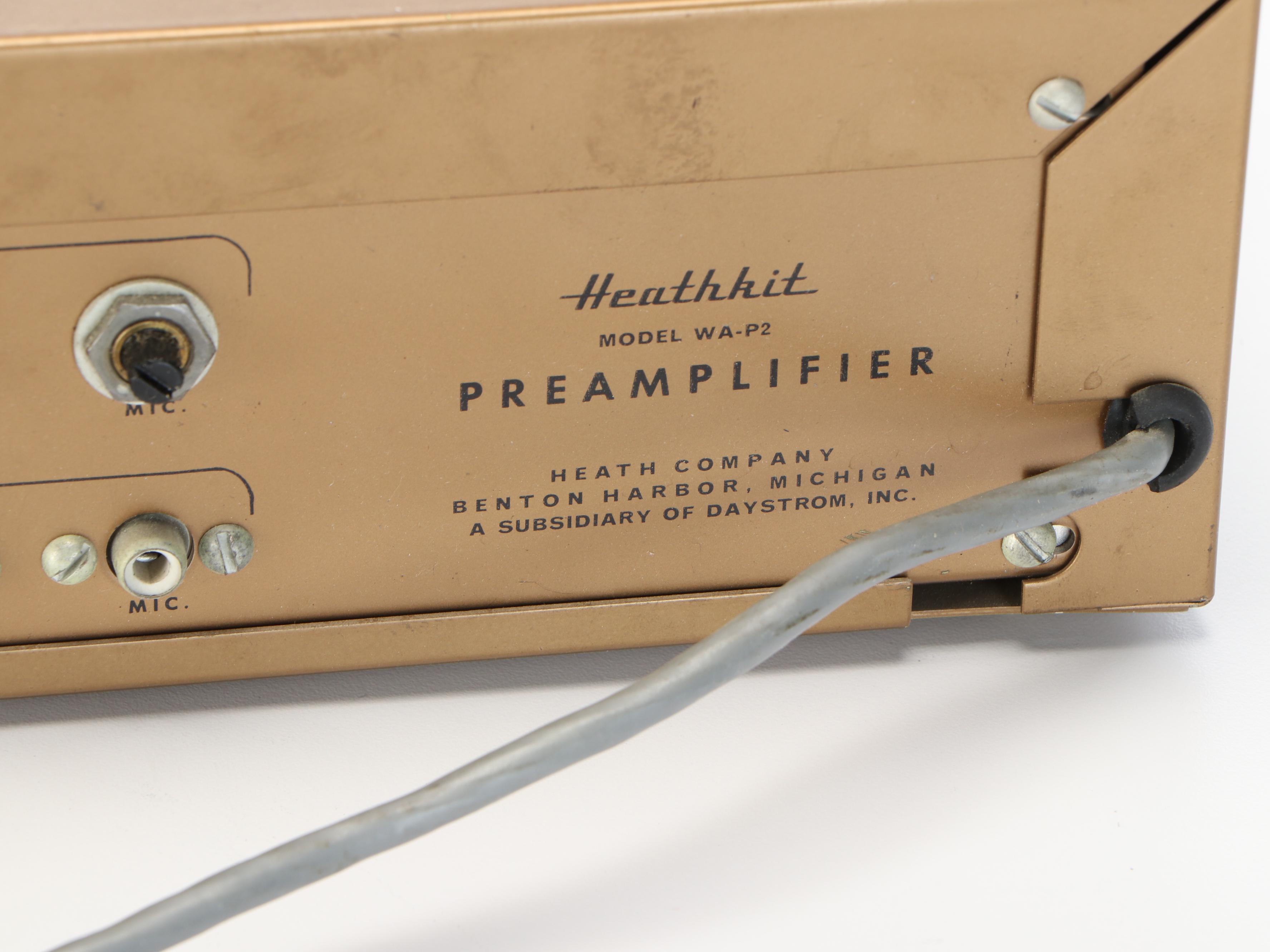 Garrard RC88 4-Speed Turntable with Heathkit WA-P2 Preamplifier