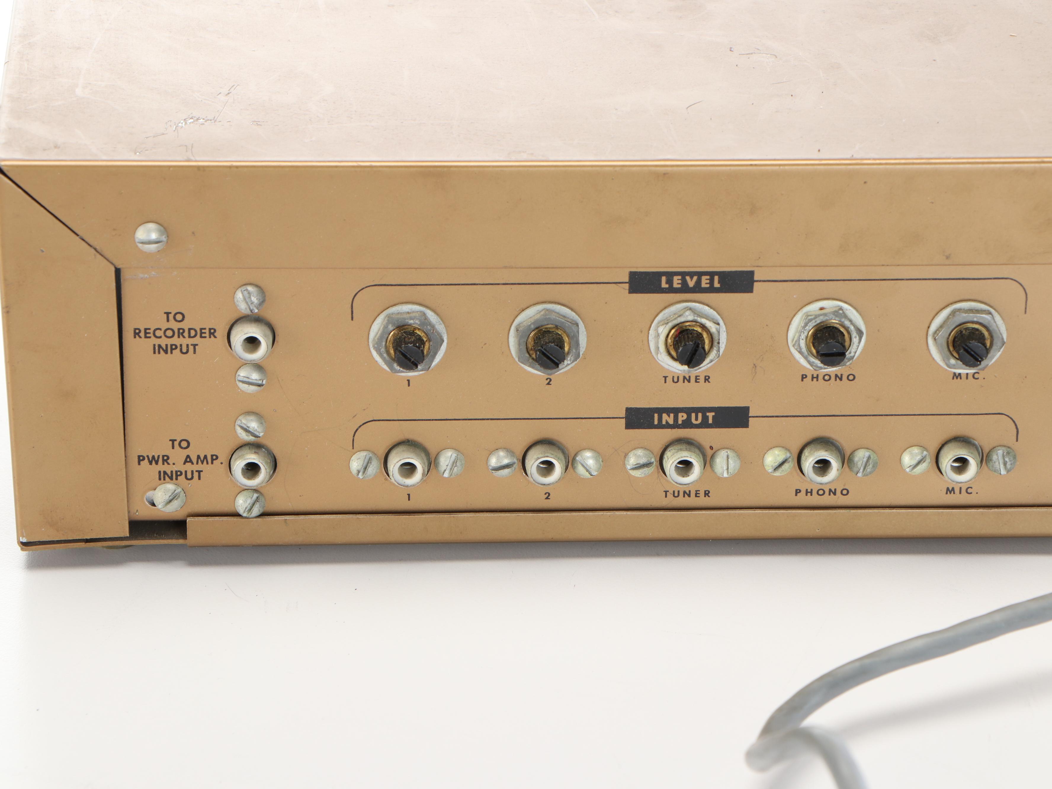 Garrard RC88 4-Speed Turntable with Heathkit WA-P2 Preamplifier