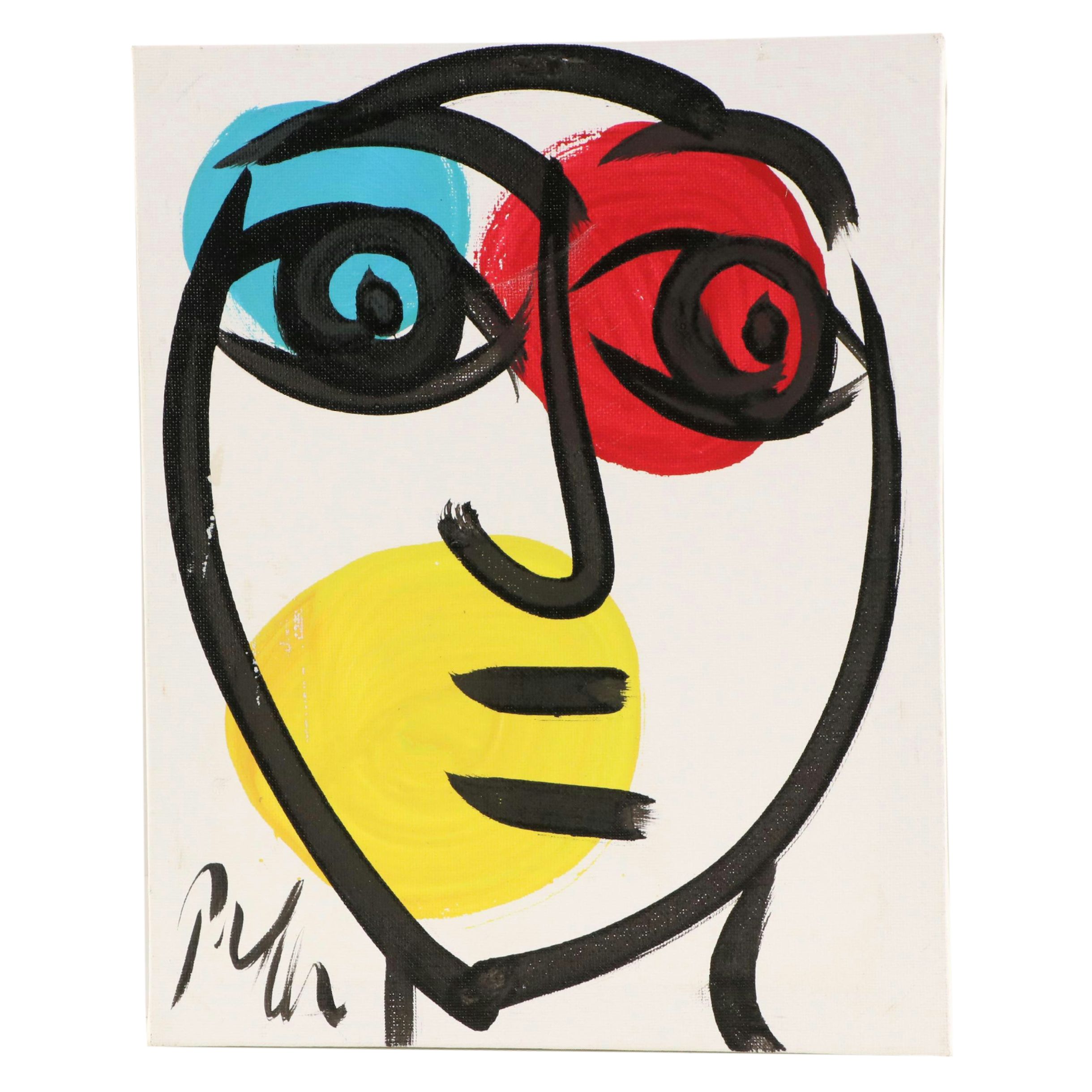 Peter Robert Keil Stylized Acrylic Portrait