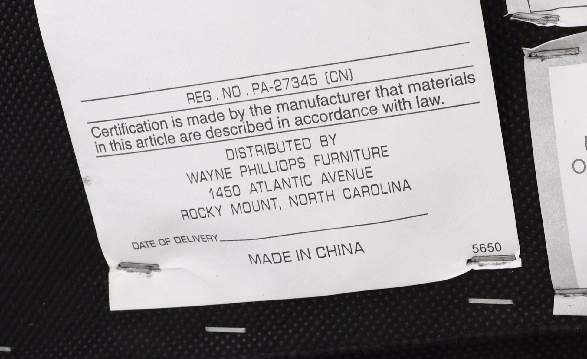 Wayne Phillips Furniture Leather Recliner