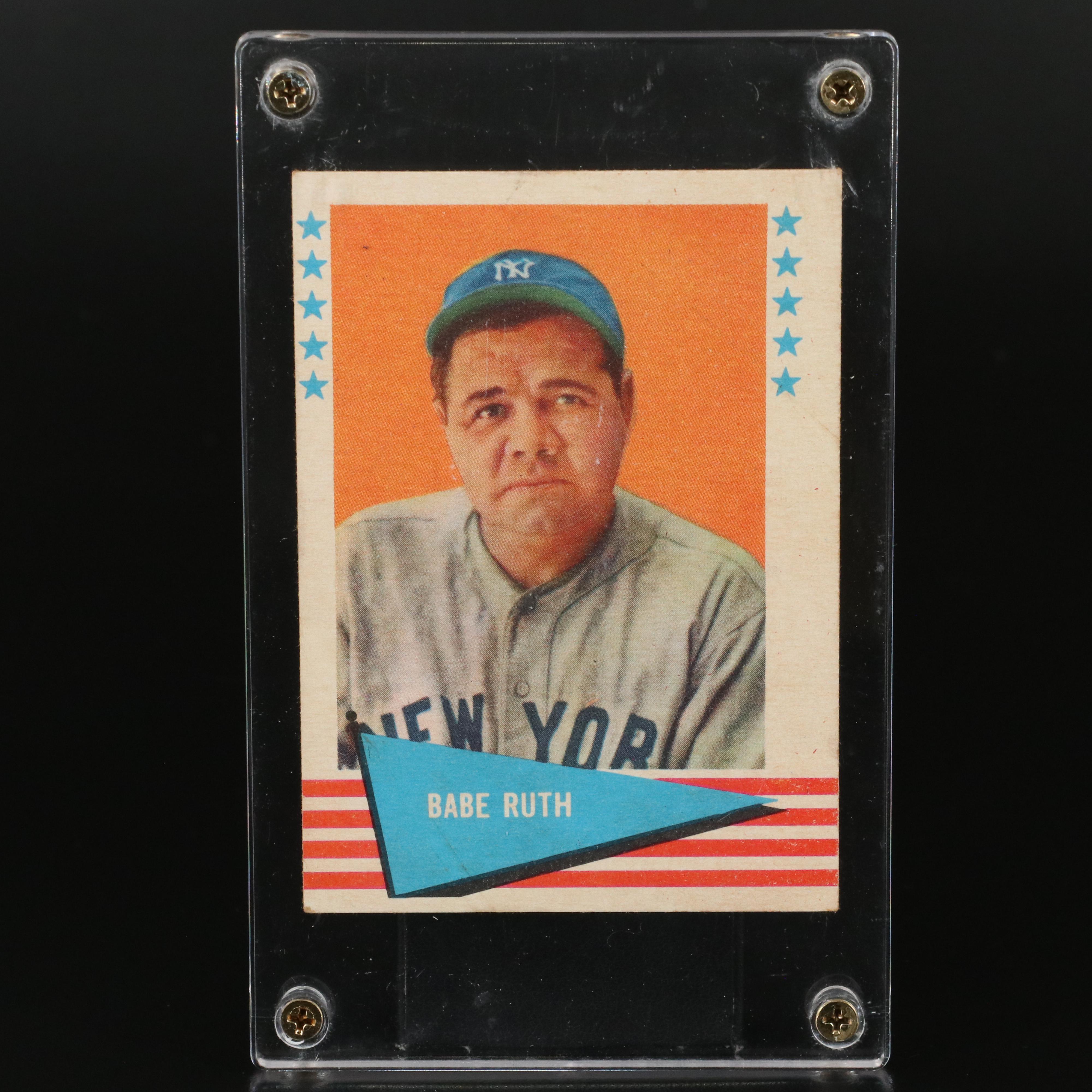 1961 Fleer Babe Ruth New York Yankees Baseball Card
