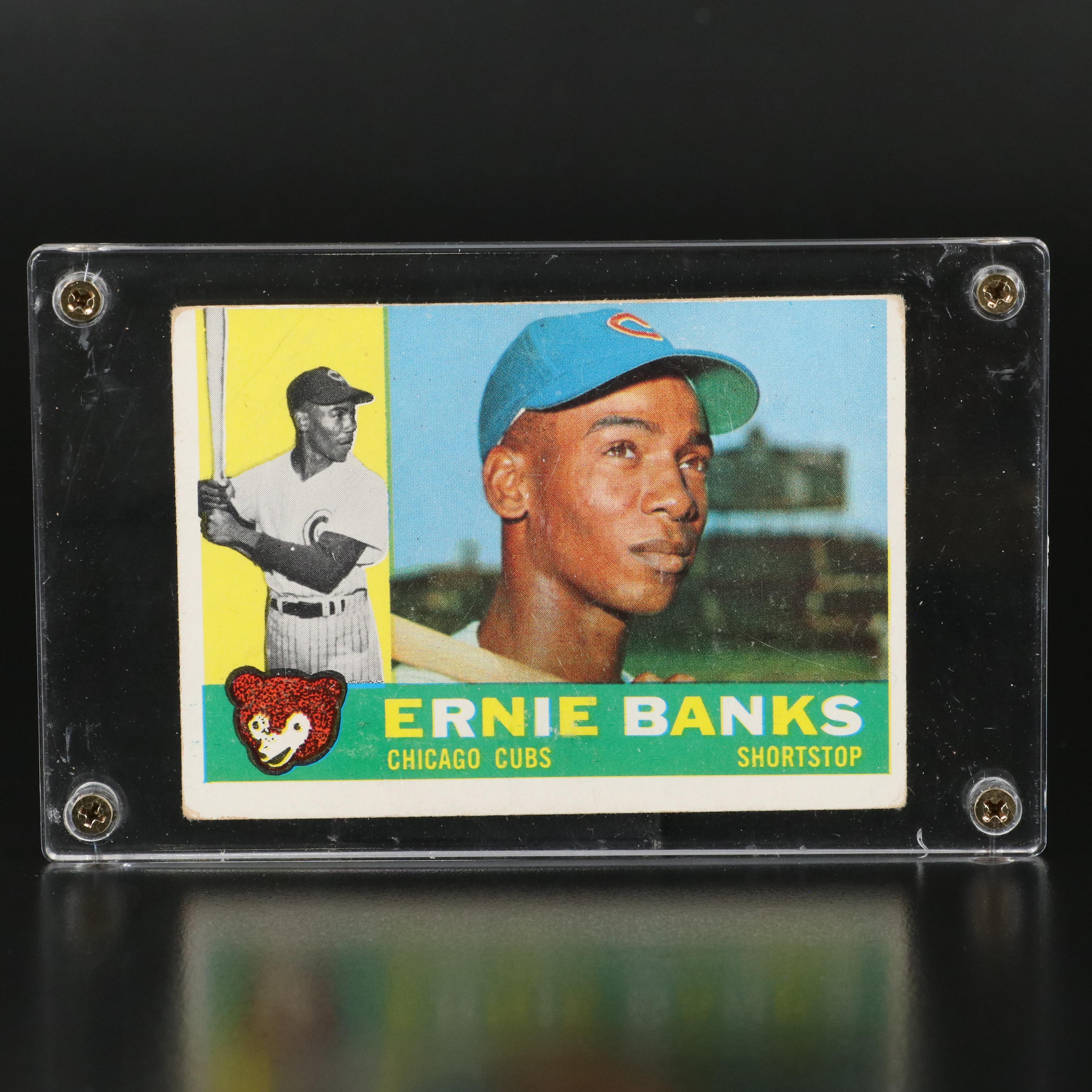 1960 Topps Ernie Banks Chicago Cubs Baseball Card