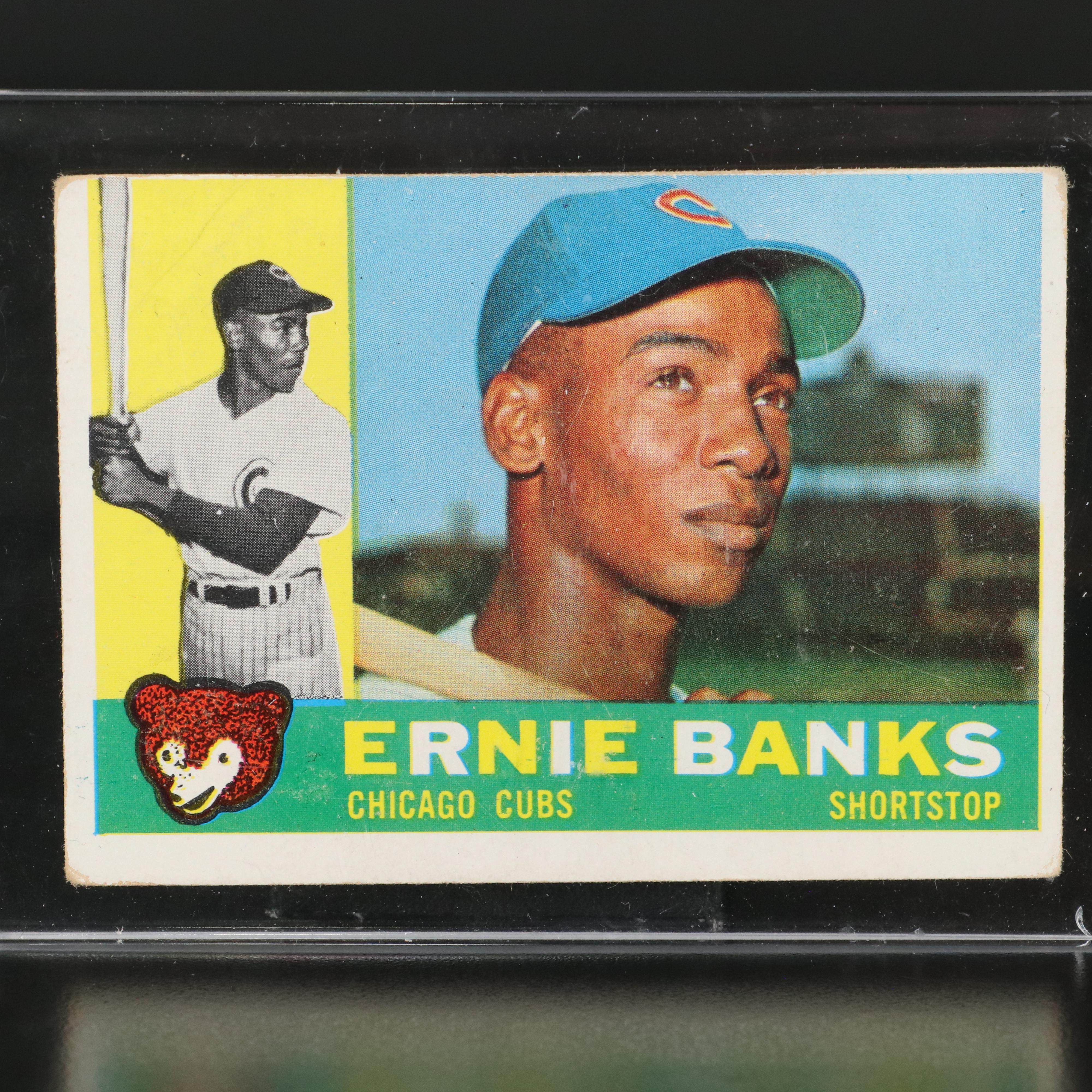 1960 Topps Ernie Banks Chicago Cubs Baseball Card
