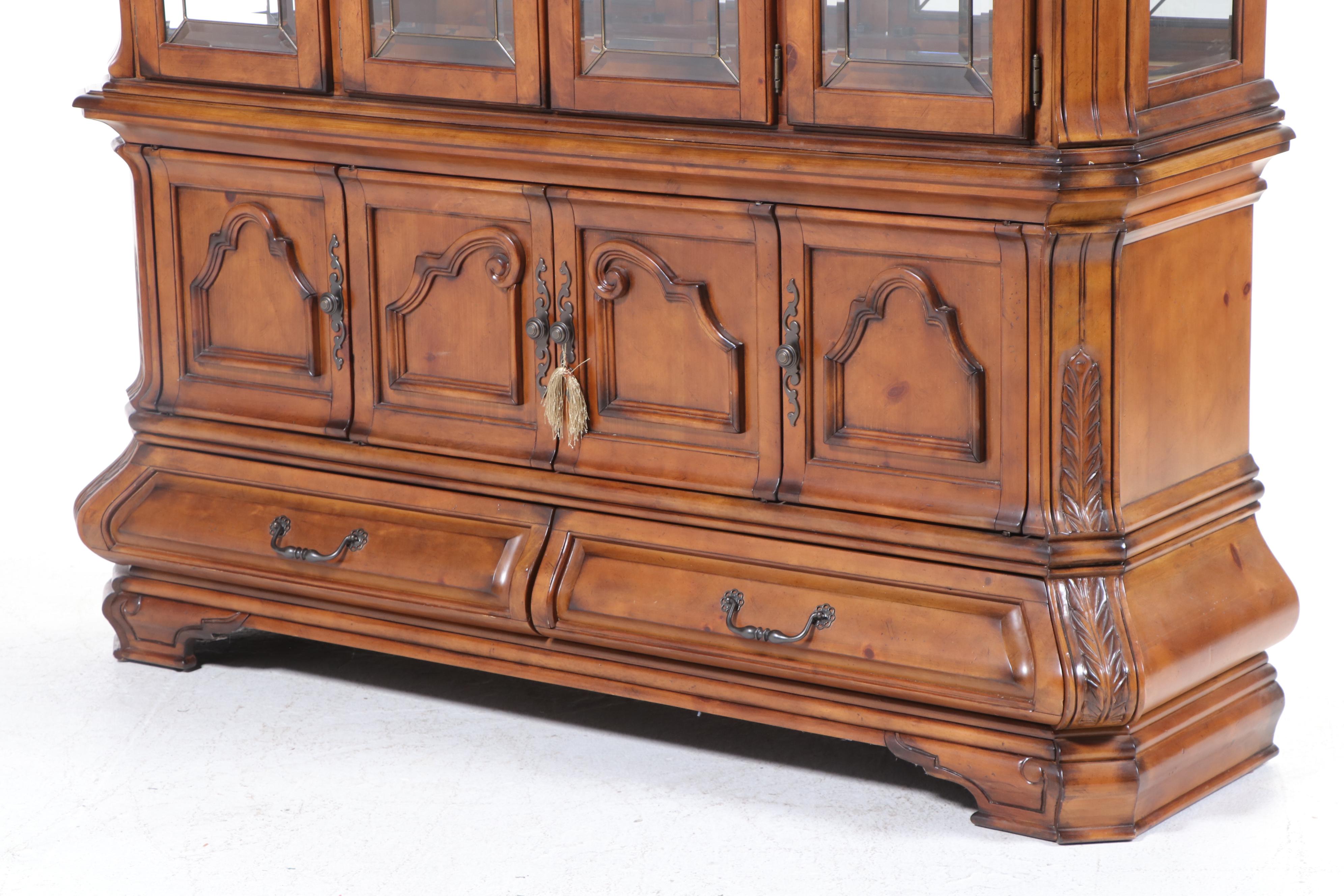 Michael Amini for AICO "Tuscano" Bombé China Cabinet