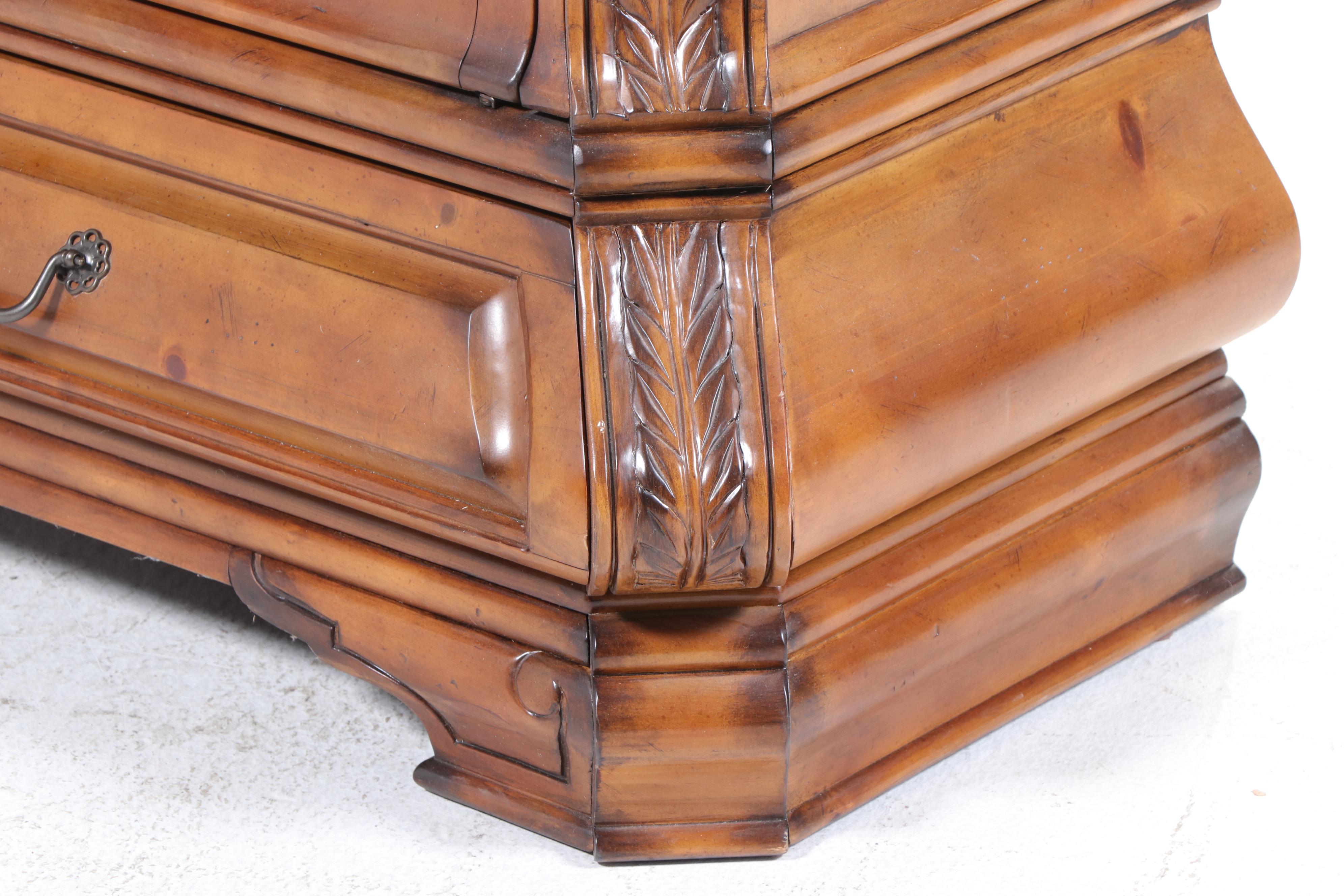 Michael Amini for AICO "Tuscano" Bombé China Cabinet