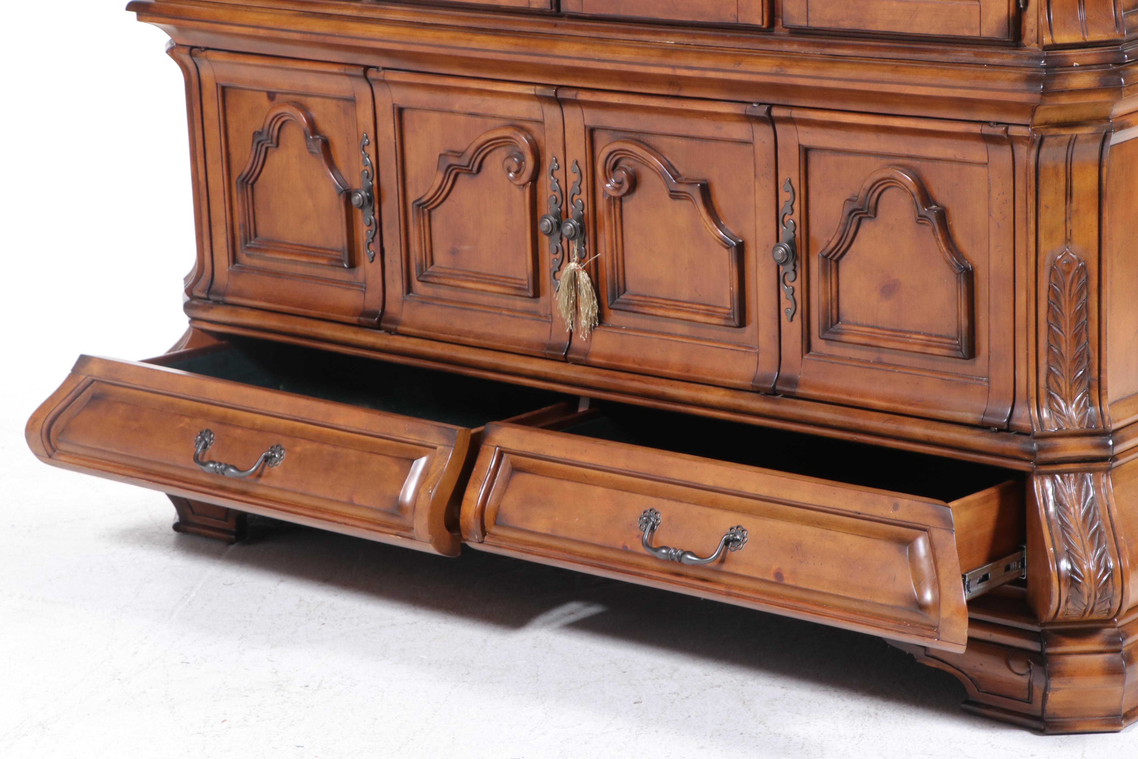 Michael Amini for AICO "Tuscano" Bombé China Cabinet