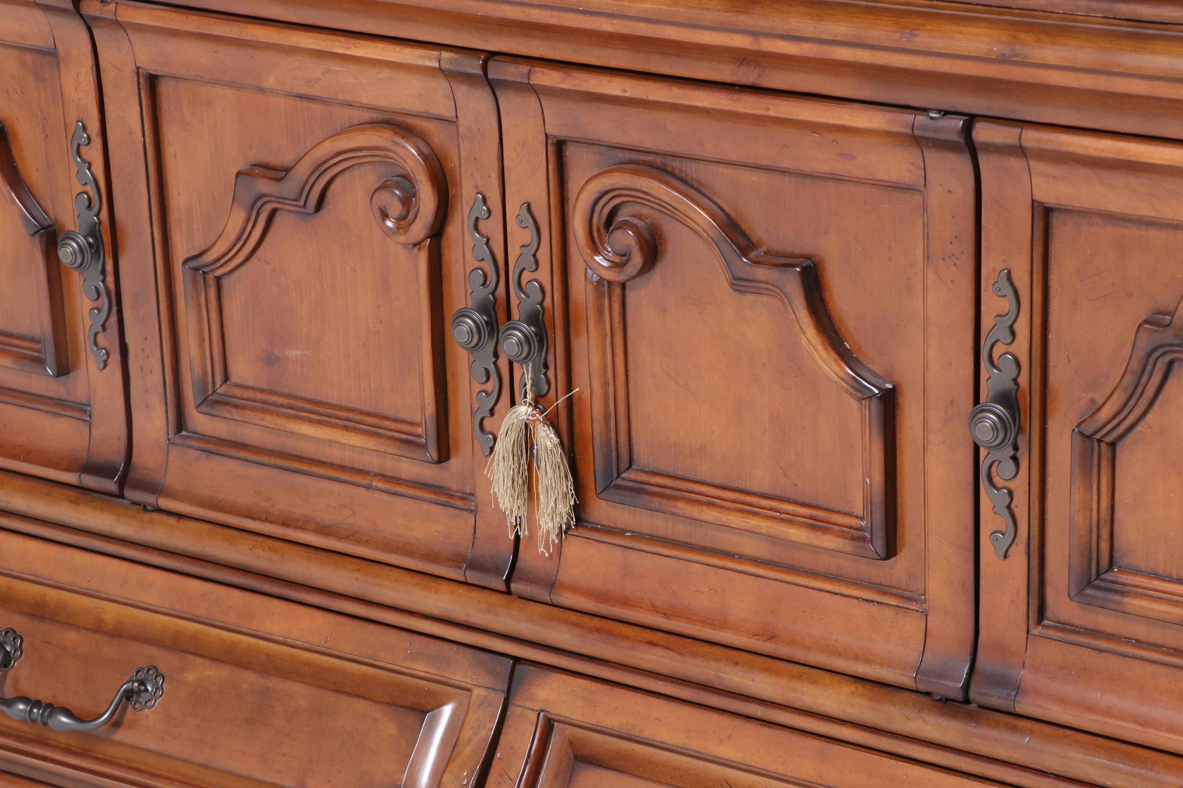 Michael Amini for AICO "Tuscano" Bombé China Cabinet