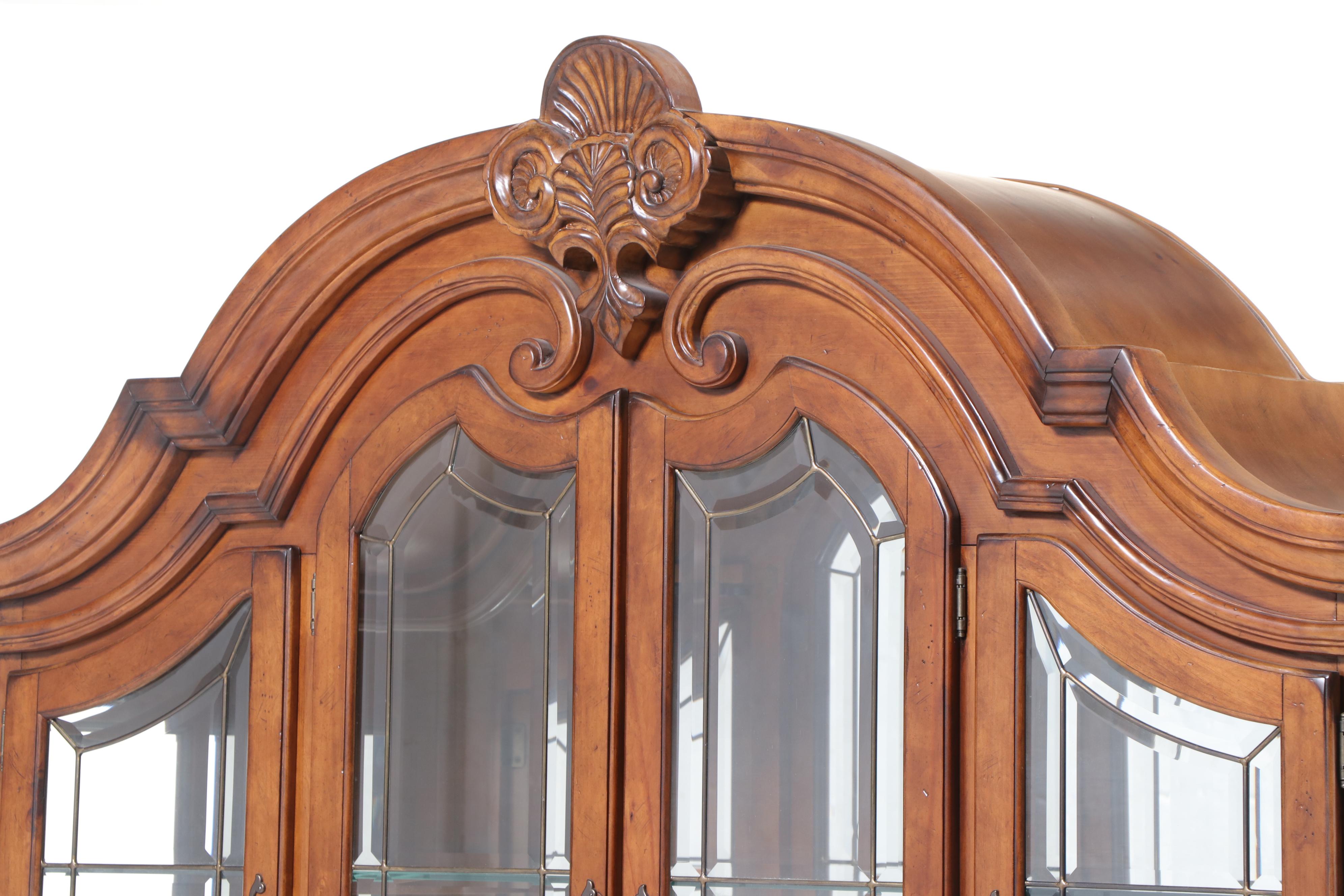 Michael Amini for AICO "Tuscano" Bombé China Cabinet