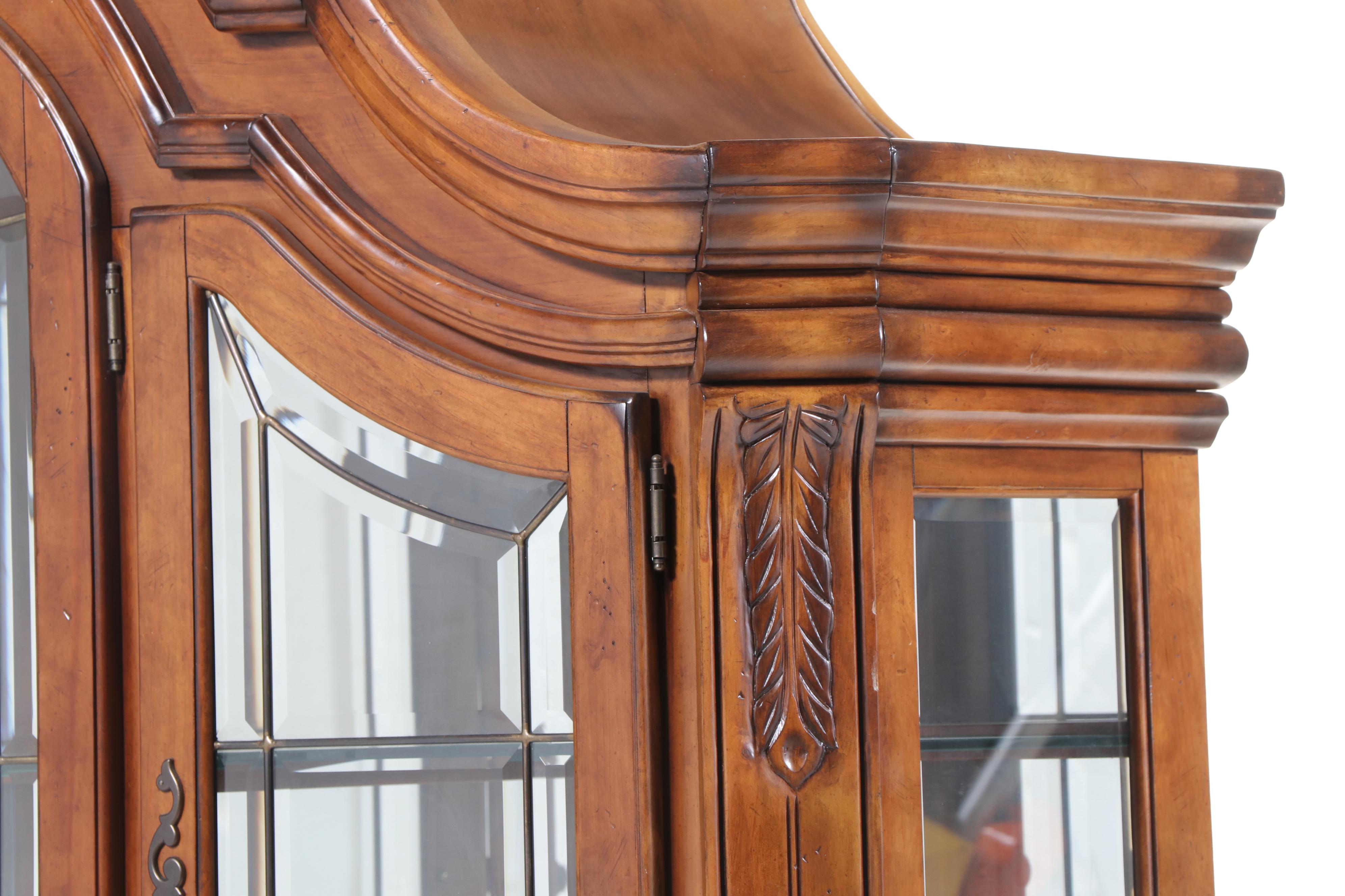 Michael Amini for AICO "Tuscano" Bombé China Cabinet