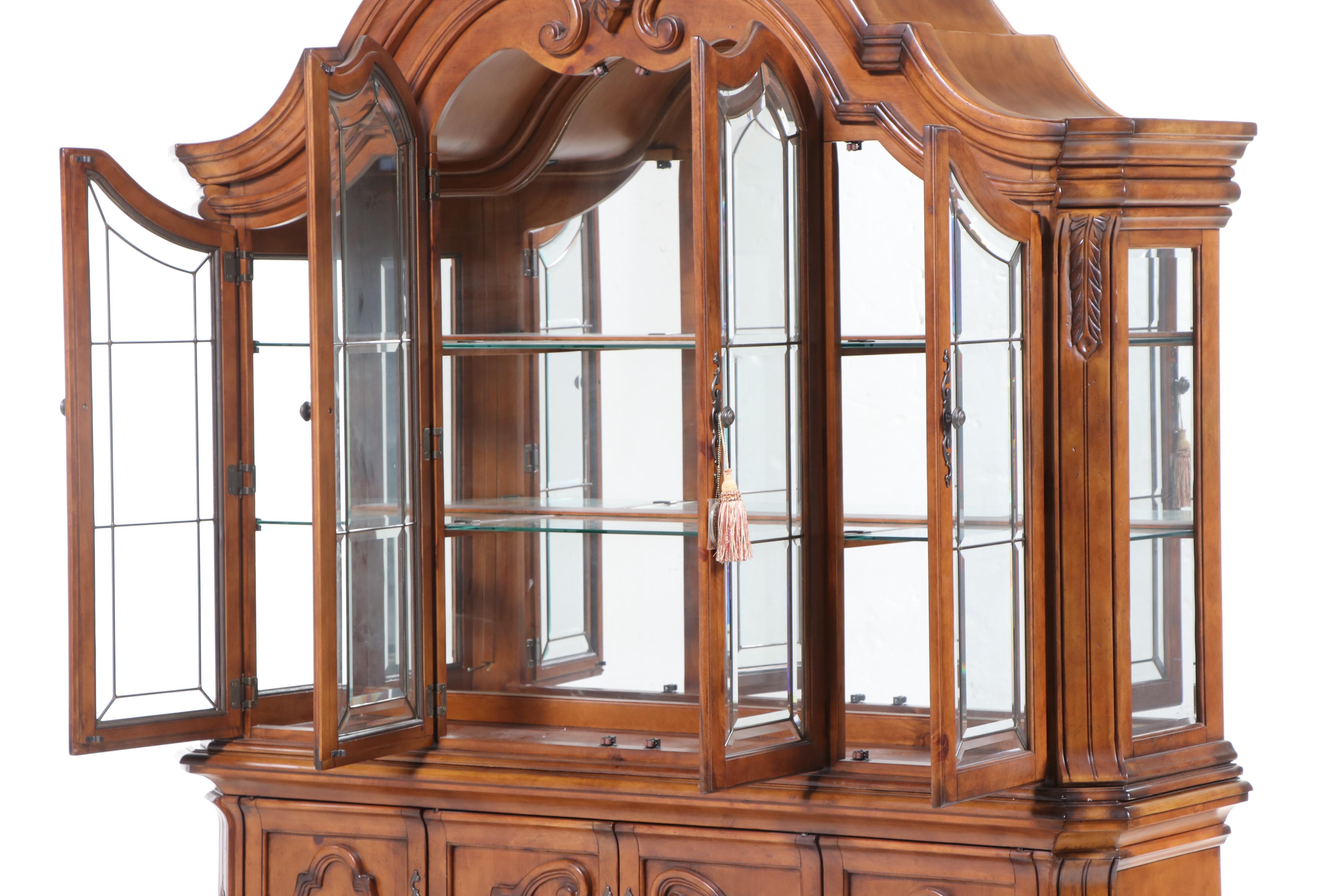 Michael Amini for AICO "Tuscano" Bombé China Cabinet