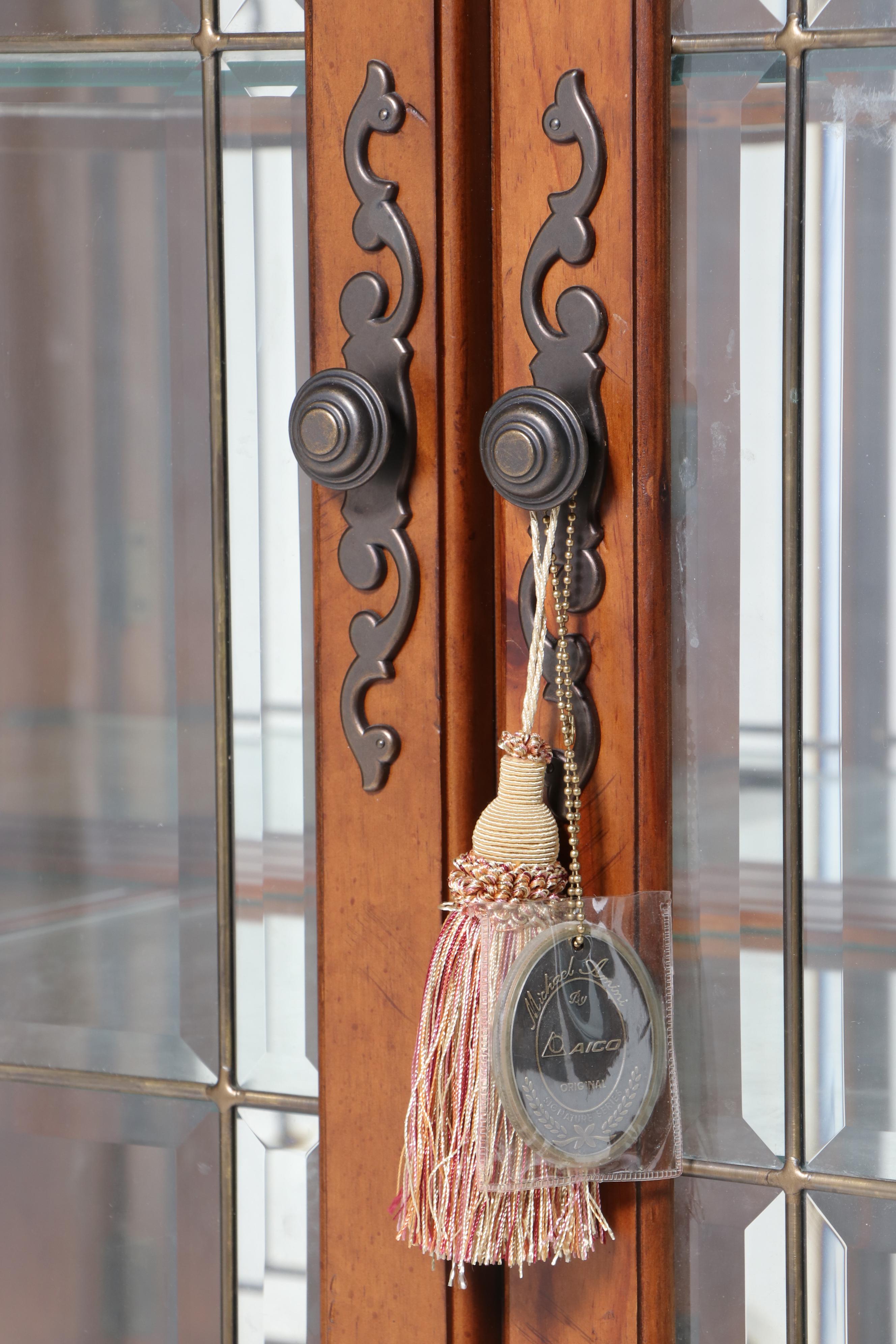 Michael Amini for AICO "Tuscano" Bombé China Cabinet