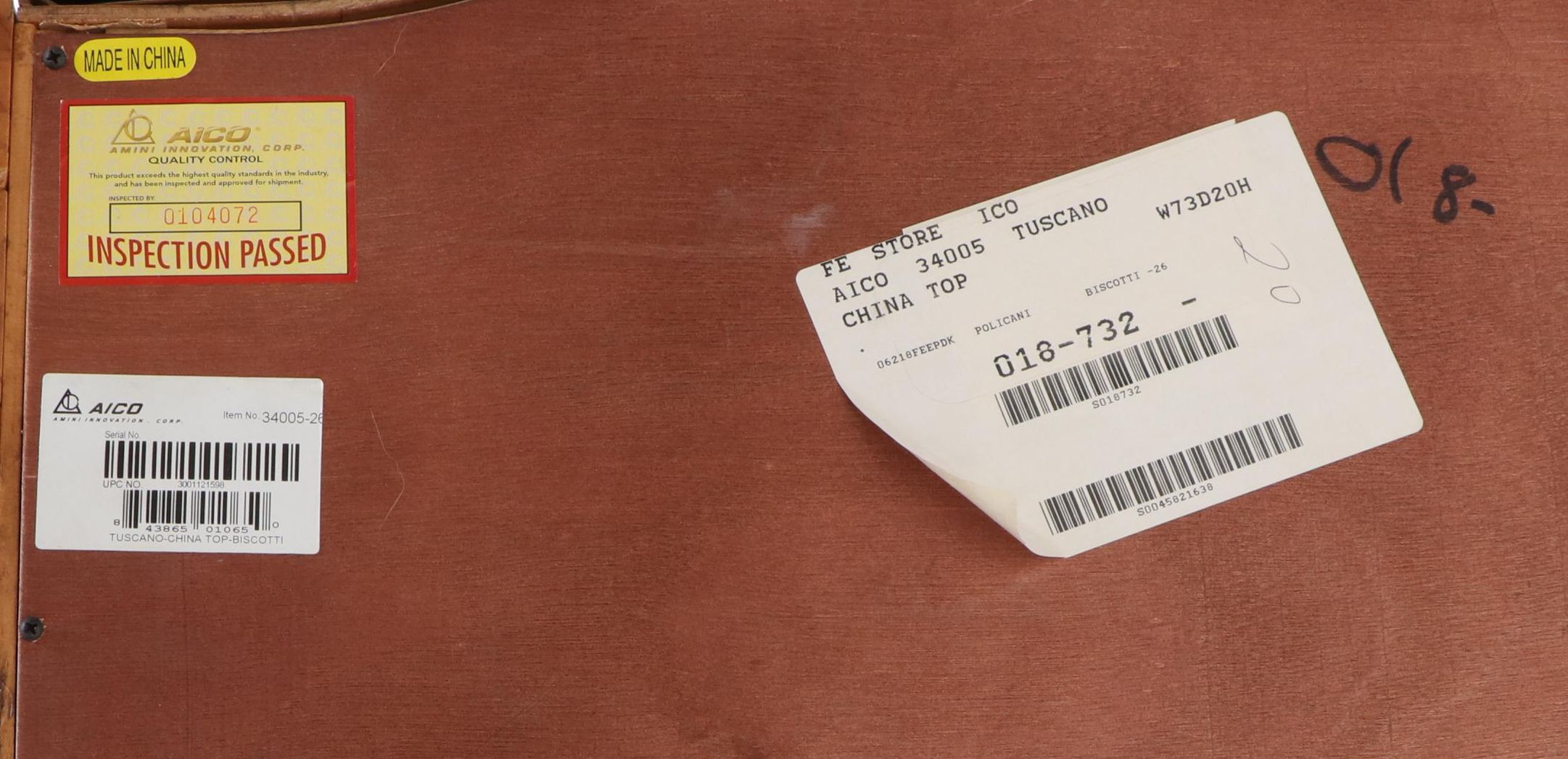 Michael Amini for AICO "Tuscano" Bombé China Cabinet