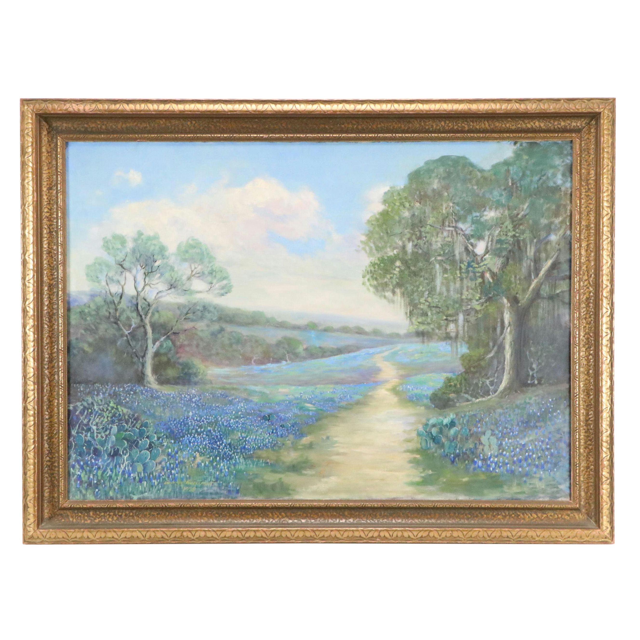 George Bickerstaff Landscape Oil Painting, 1926