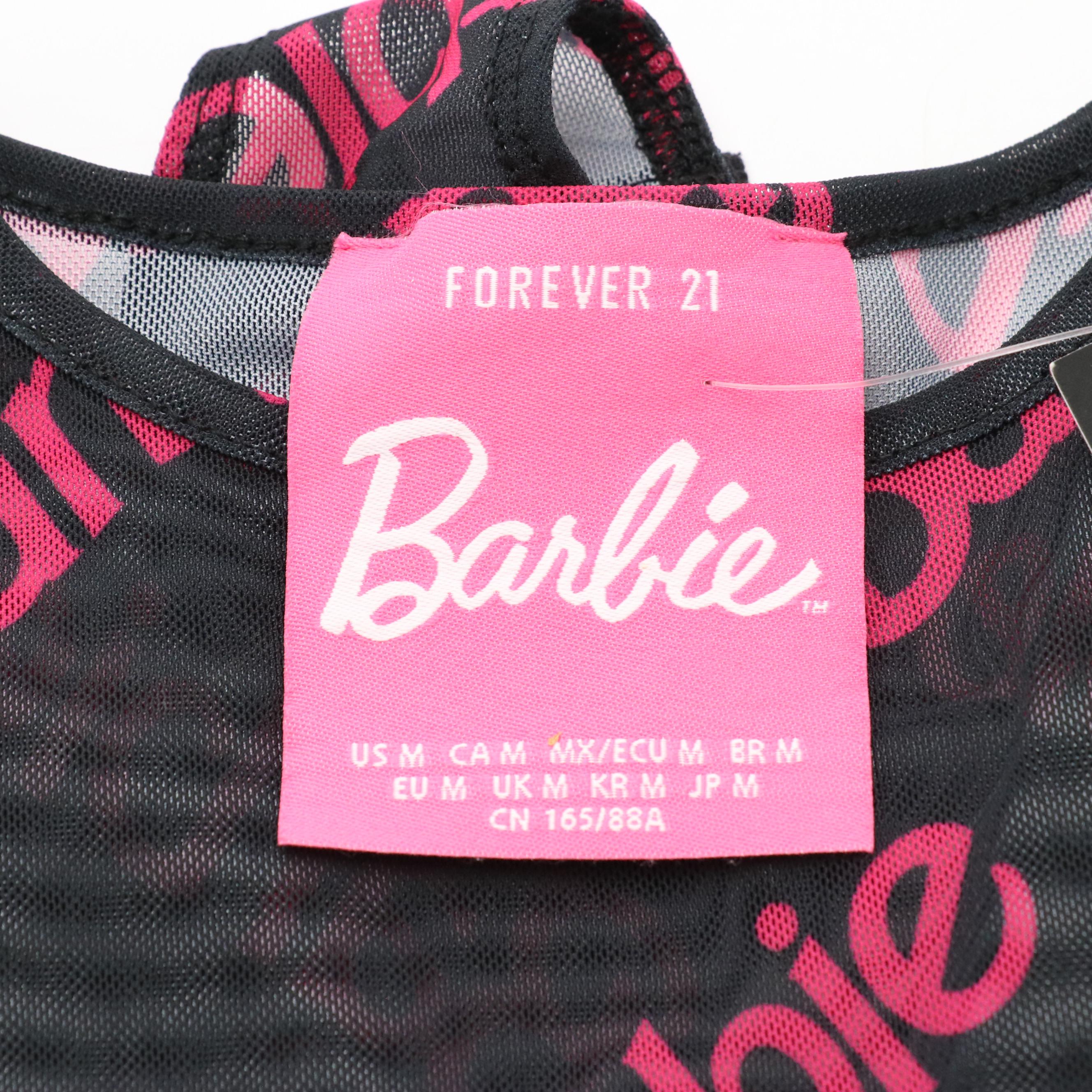 House Made Vintage Barbie Doll Tote & Forever 21 Barbie Printed Mesh Bodysuit