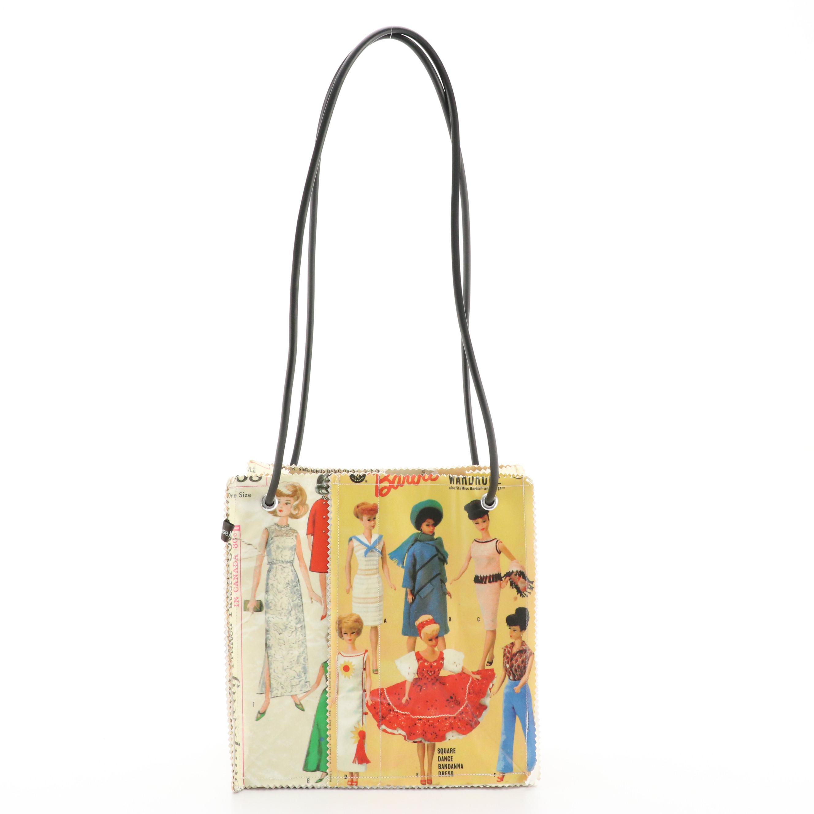 House Made Vintage Barbie Doll Tote & Forever 21 Barbie Printed Mesh Bodysuit