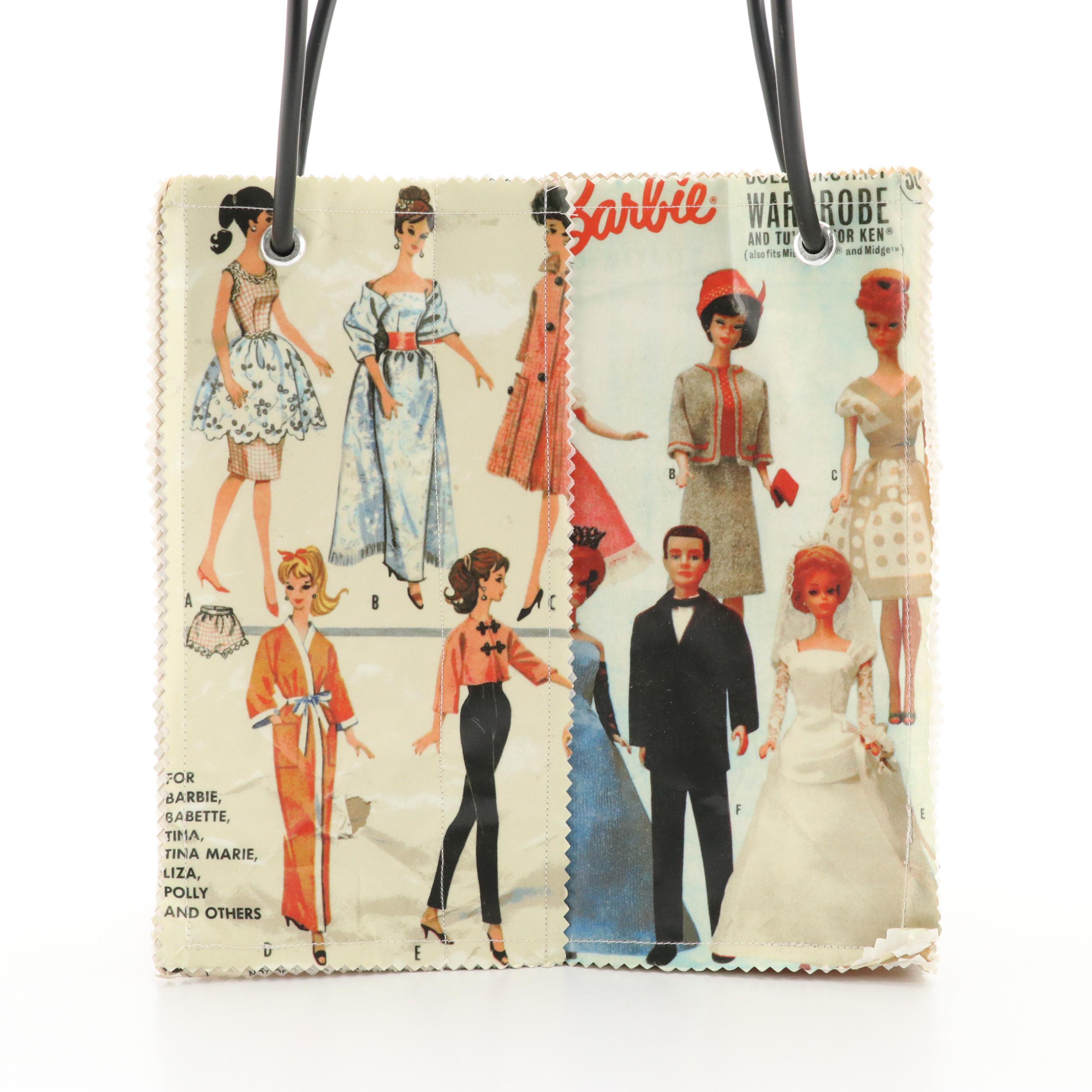 House Made Vintage Barbie Doll Tote & Forever 21 Barbie Printed Mesh Bodysuit